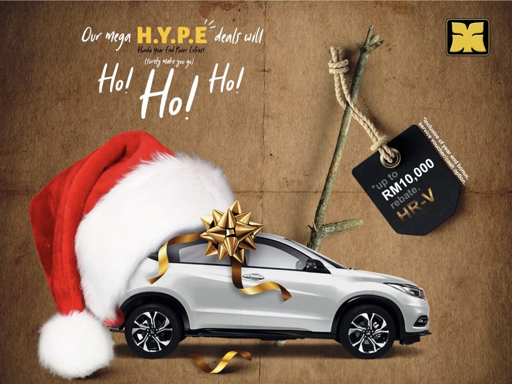 Santa’s Hat Honda HR-V Yong Ming Motor