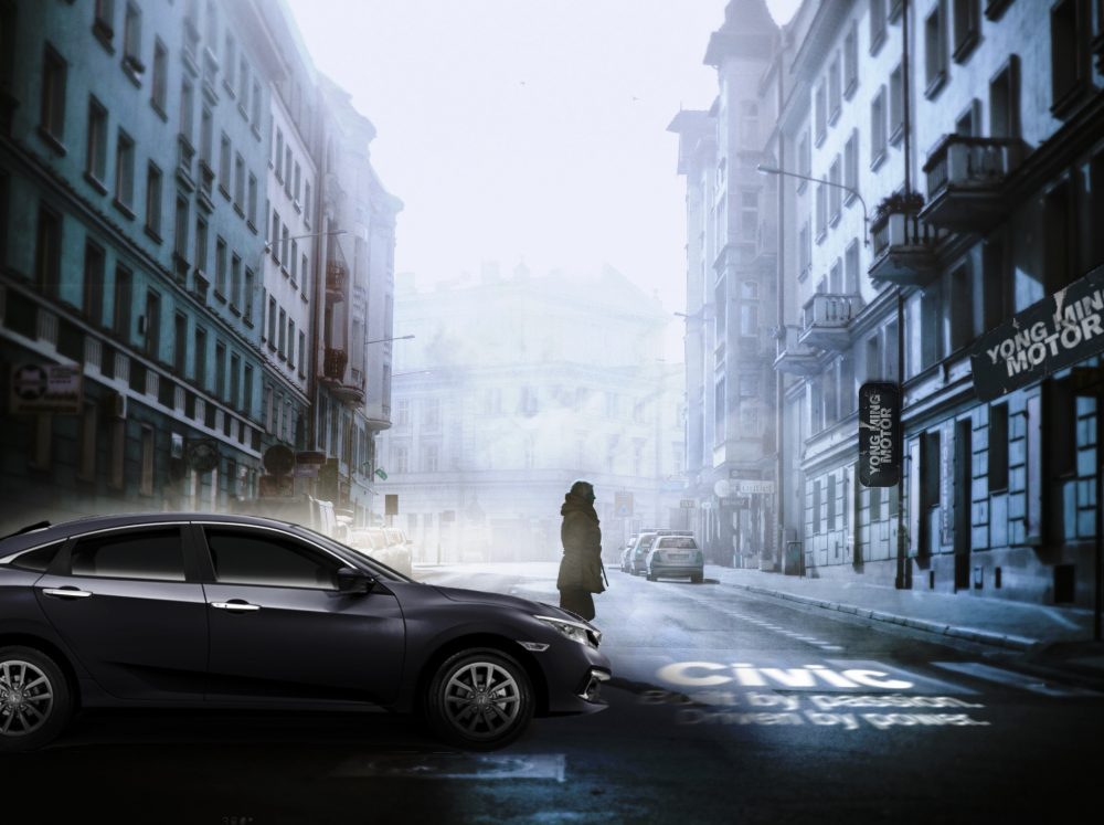 Maca Blue Yong Ming Motor Honda Civic Malaysia