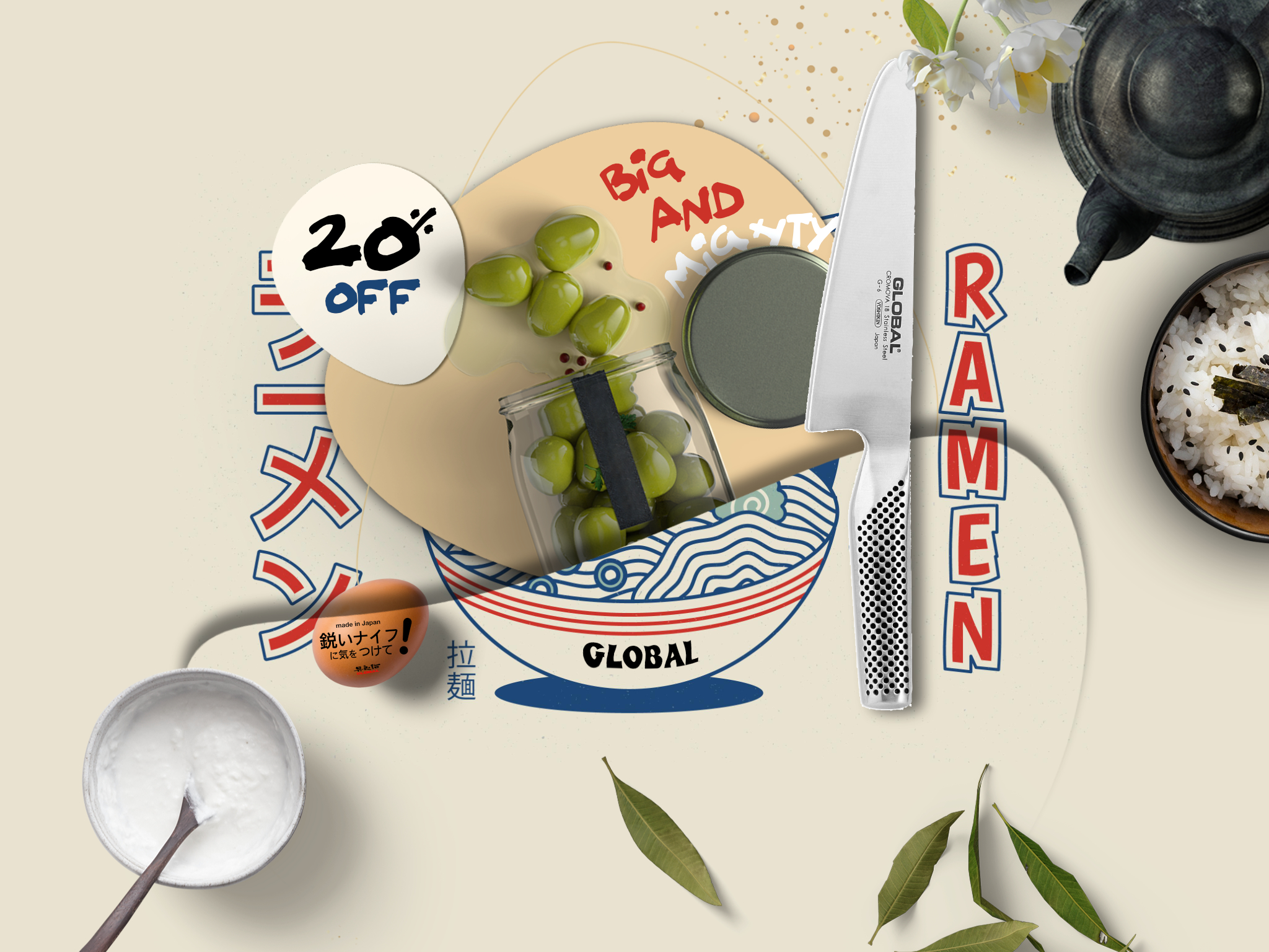 Global Ramen Global Knives Singapore Big and Mighty