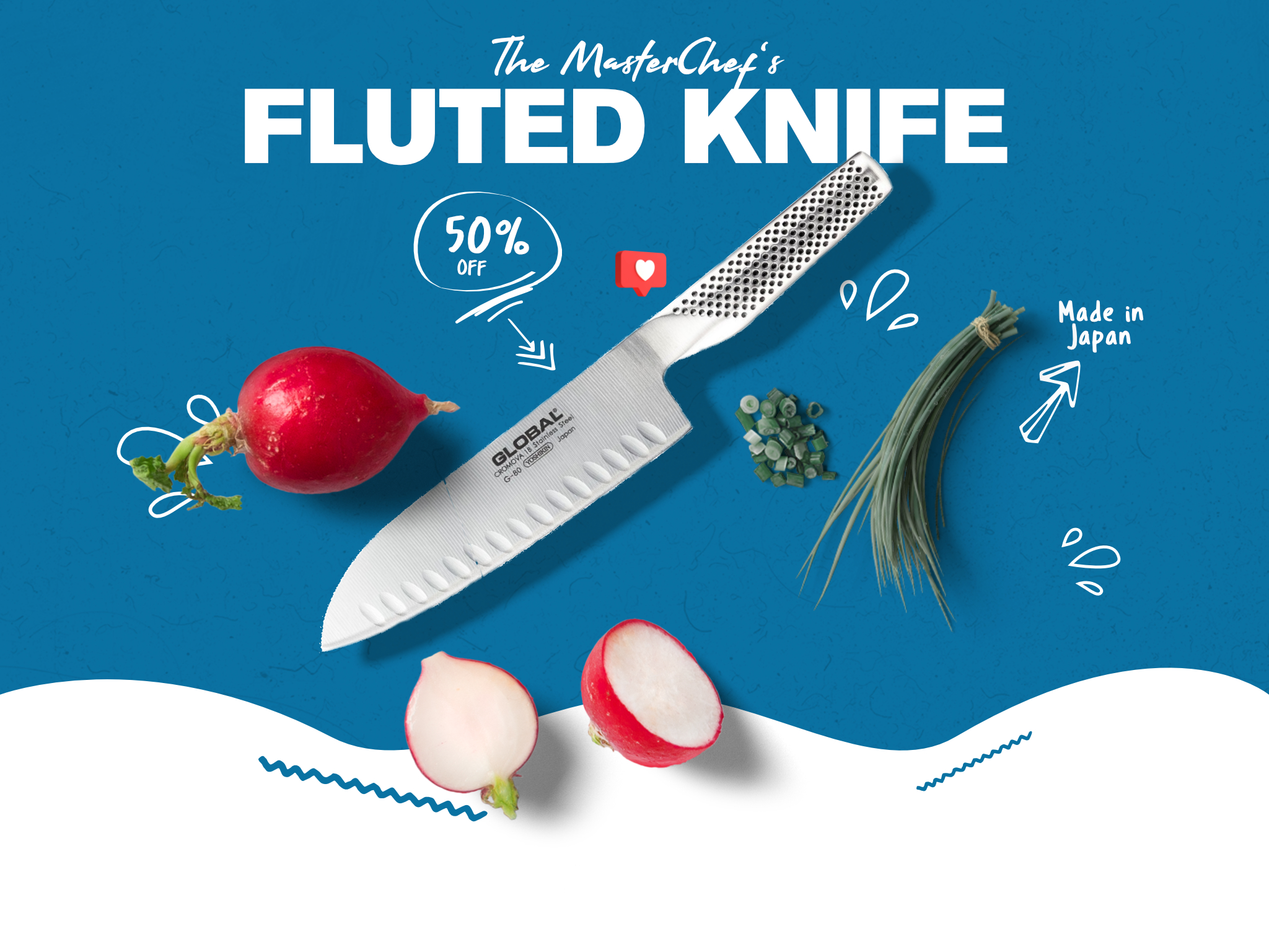 The MasterChef Singapore Global Fluted Knife