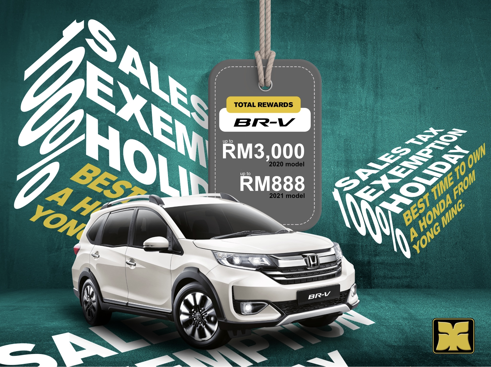 Bubble Gum Yong Ming Motor Honda Metal Ox Promotion BRV