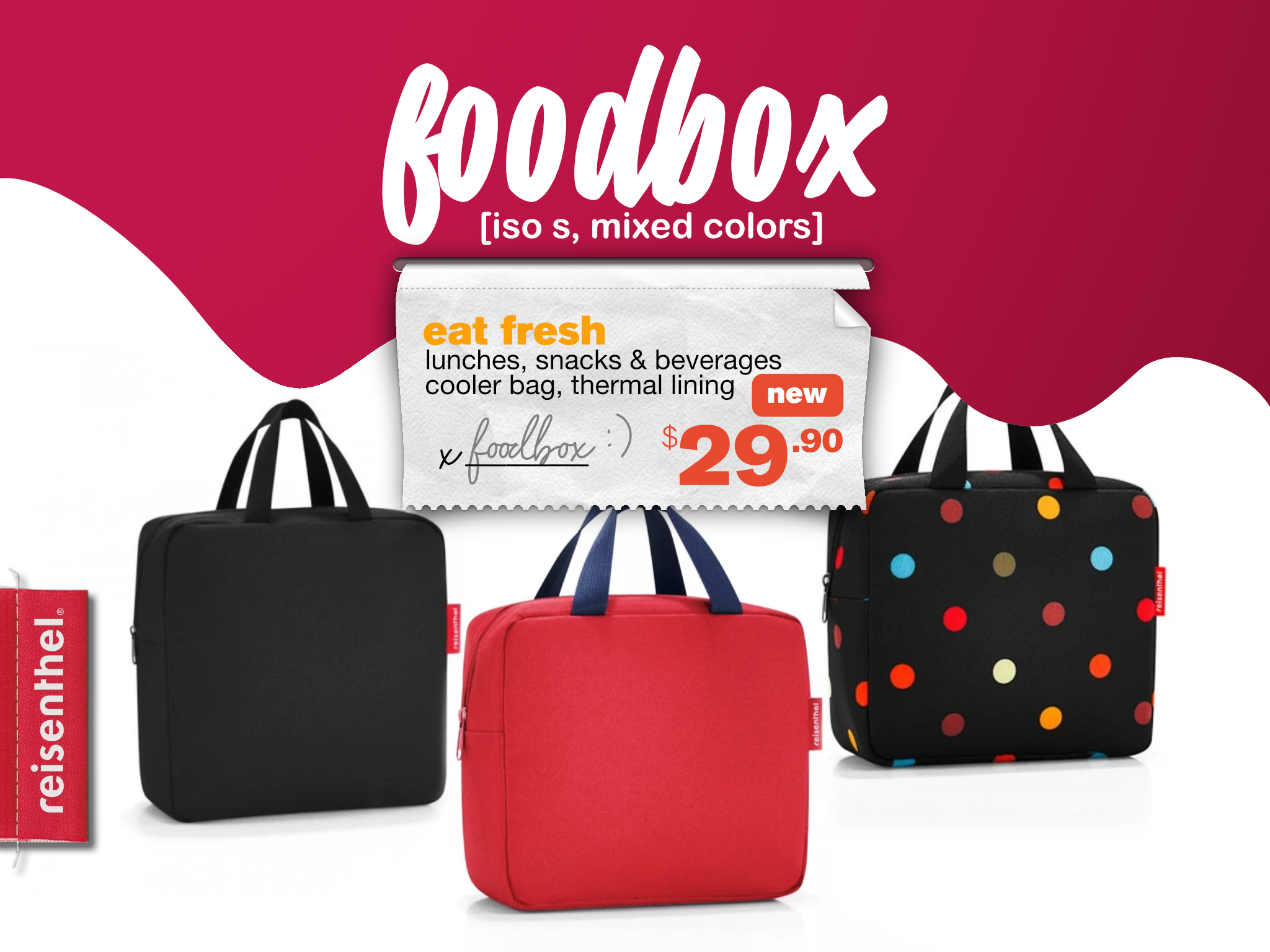 Berries & Cream Reisenthel Singapore Foodbox iso S