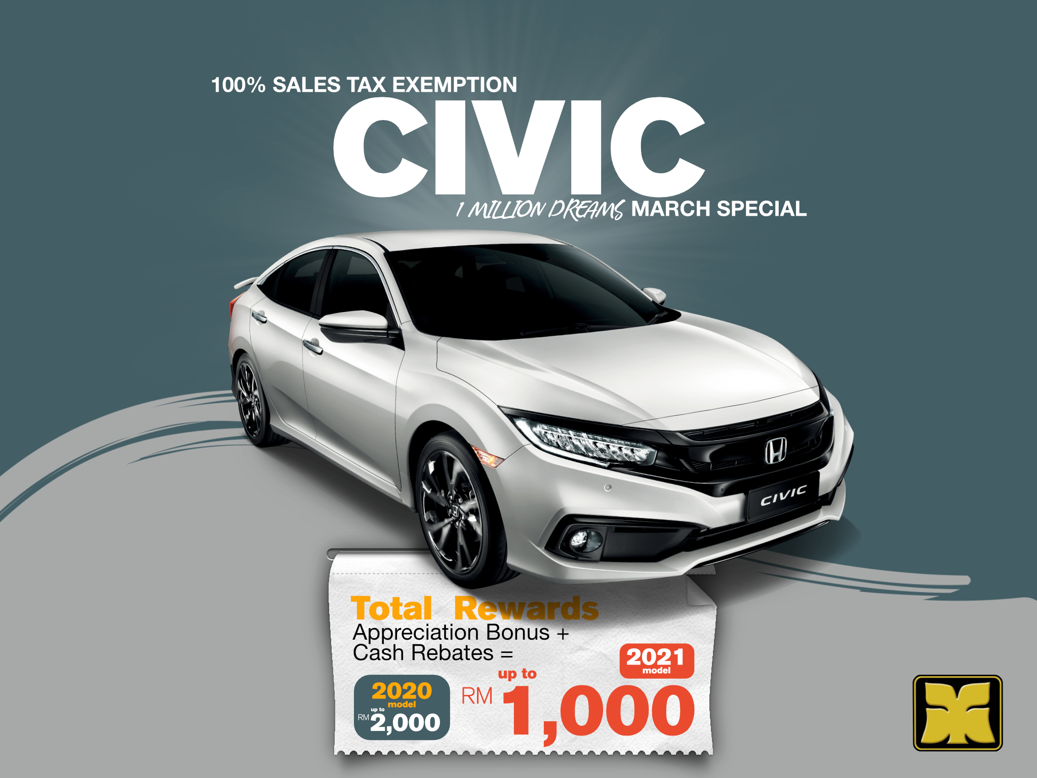 The Glass Echo Yong Ming Motor Honda Malaysia One Million Dreams Civic