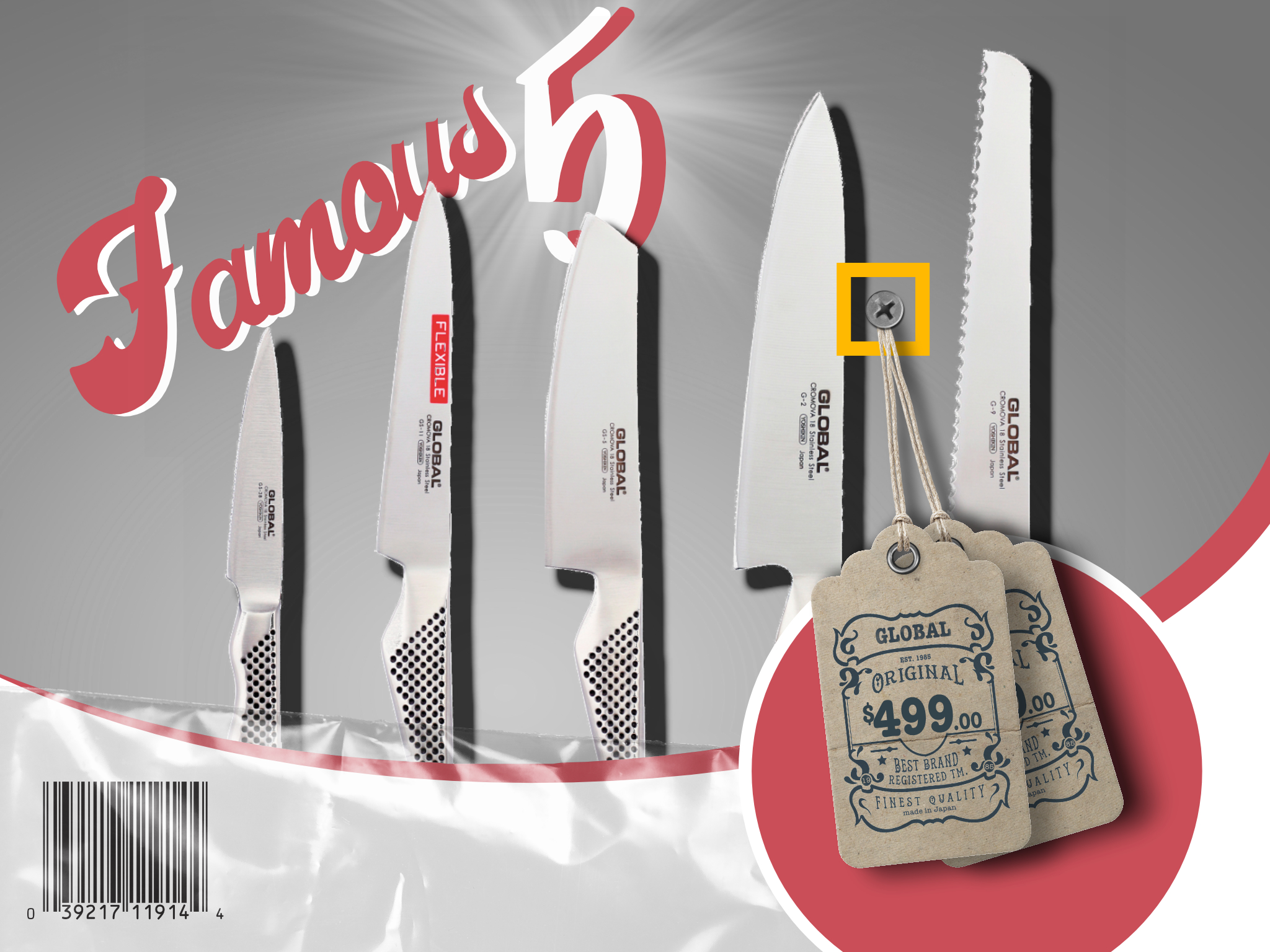 Pestle & Mortar Global Knives Singapore Famous 5