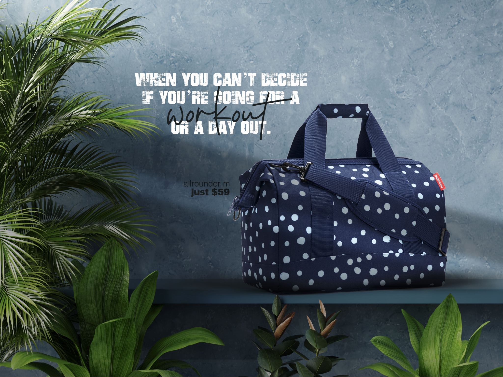 Olive Drab Reisenthel Singapore Allrounder M Spots Navy