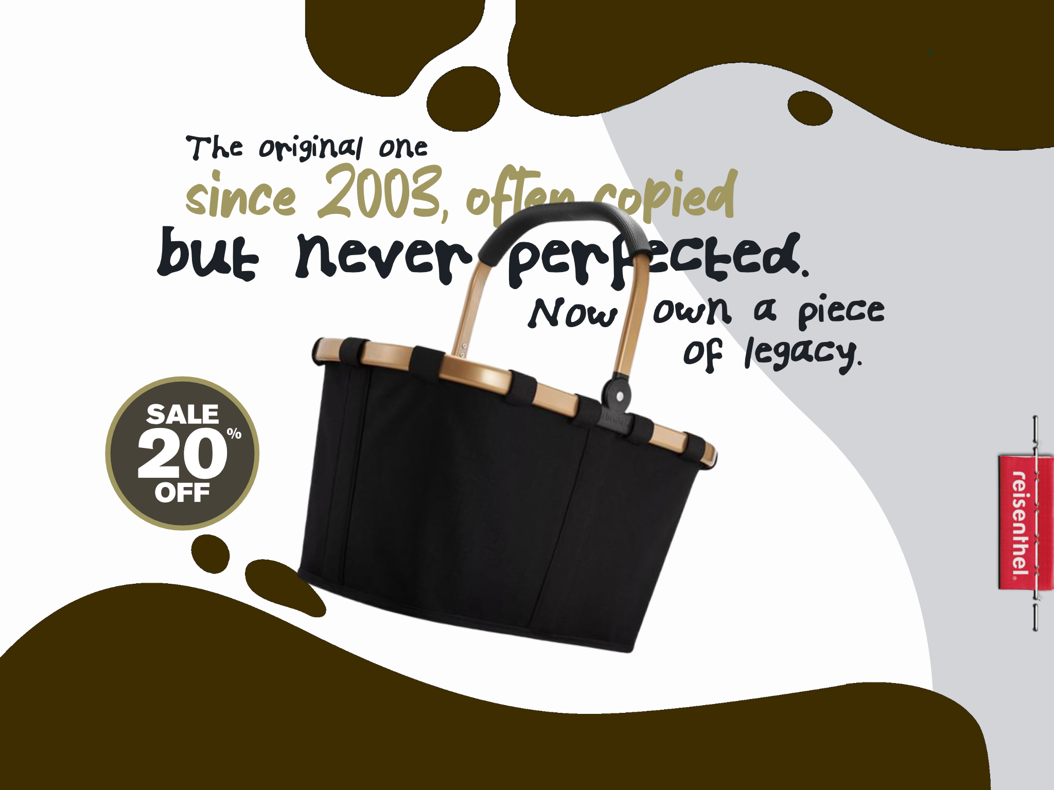 Paper Craft Reisenthel Singapore Carrybag Frame Gold Black