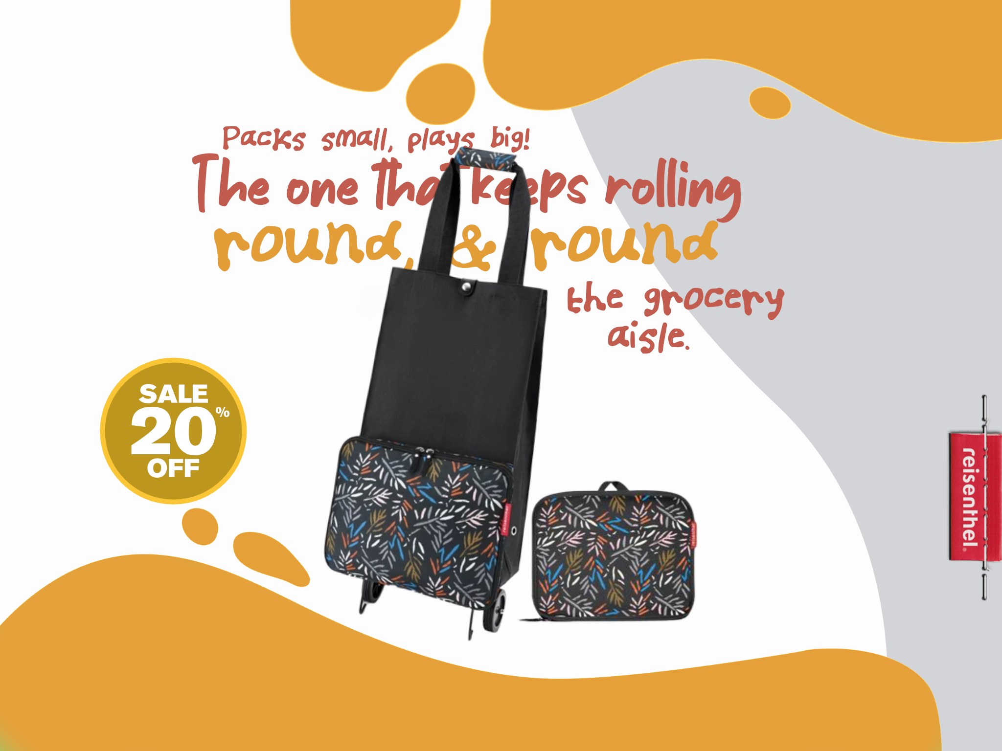 Paper Craft Reisenthel Singapore Foldable Trolley Autumn 1