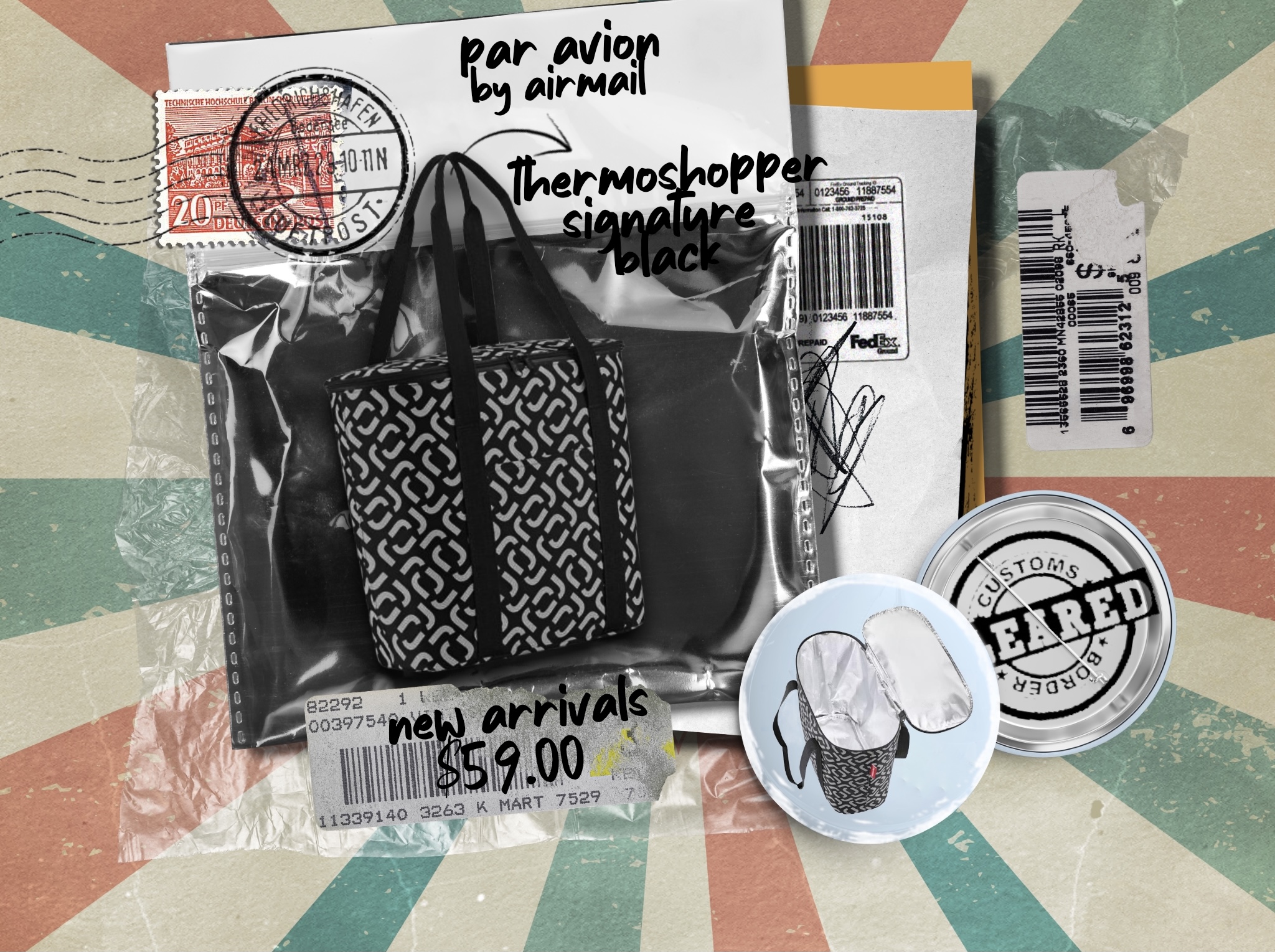 Heisenberg Reisenthel Singapore Thermoshopper Signature Black