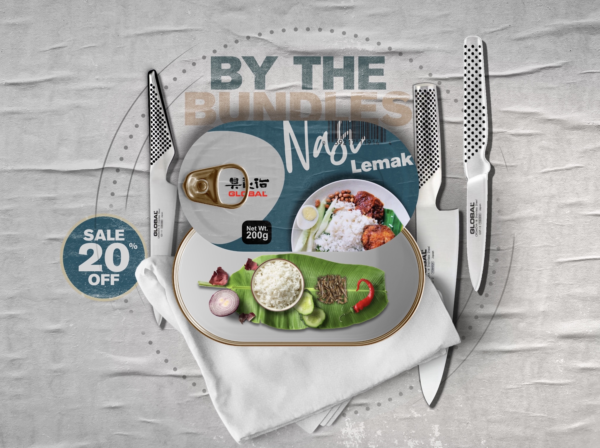 Canned Fodder Global Knives Singapore Nawi Lemak Bundled Sets