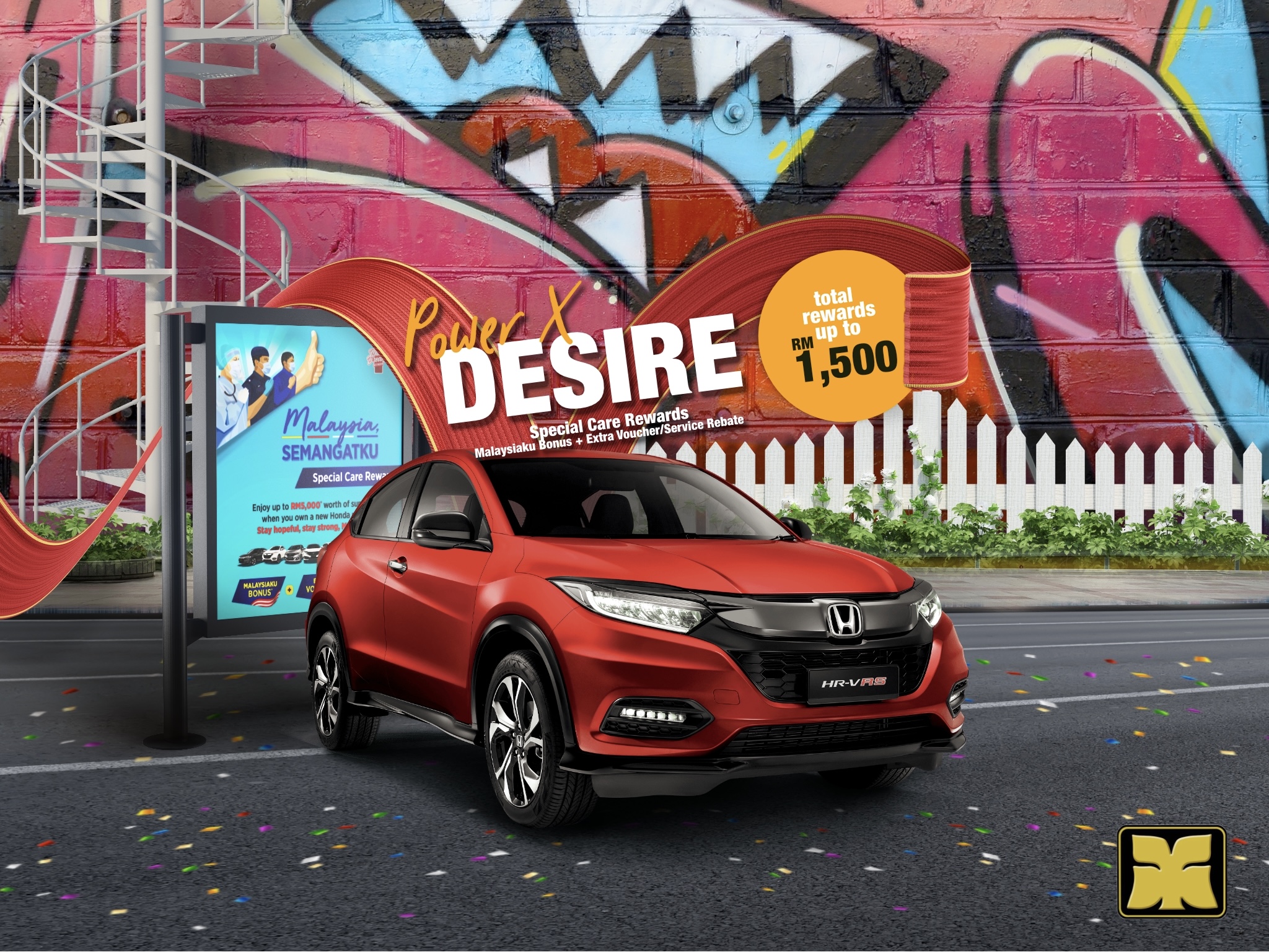 Red Amber Yong Ming Motor Honda Malaysia July 2021 Promotion HRV