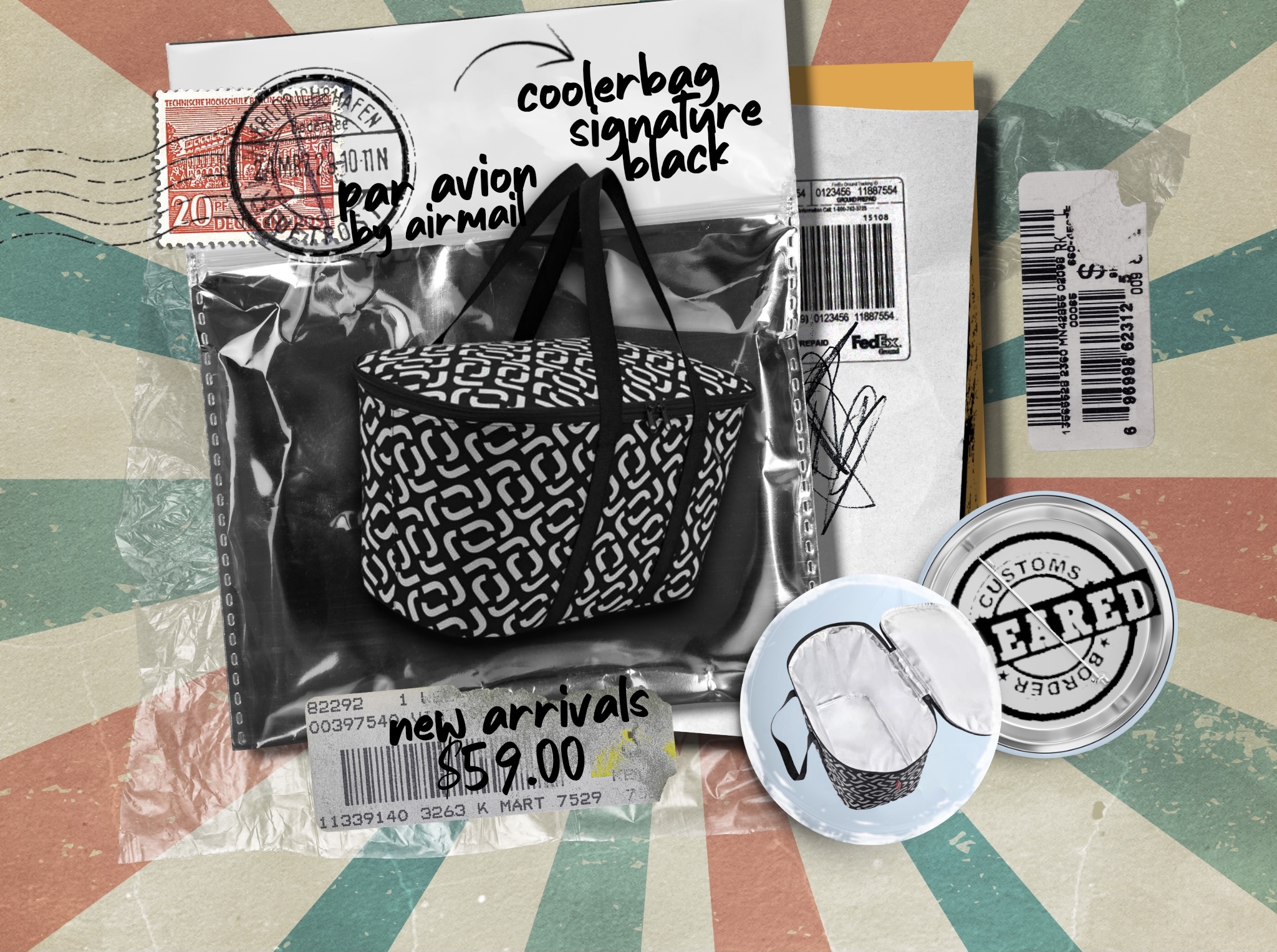 Heisenberg Reisenthel Singapore Coolerbag Signature Black