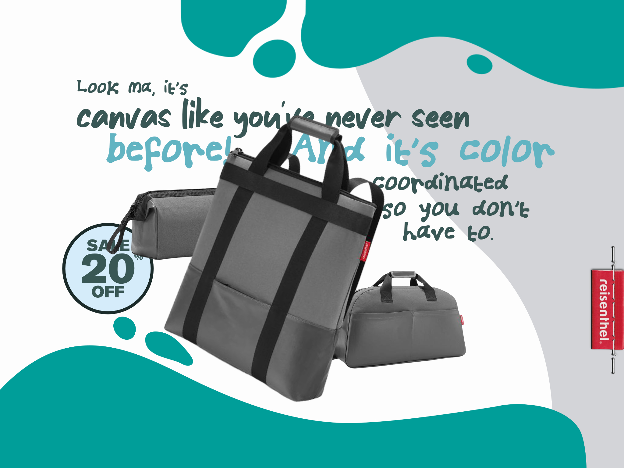 Paper Craft Reisenthel Singapore Canvas Gray Series