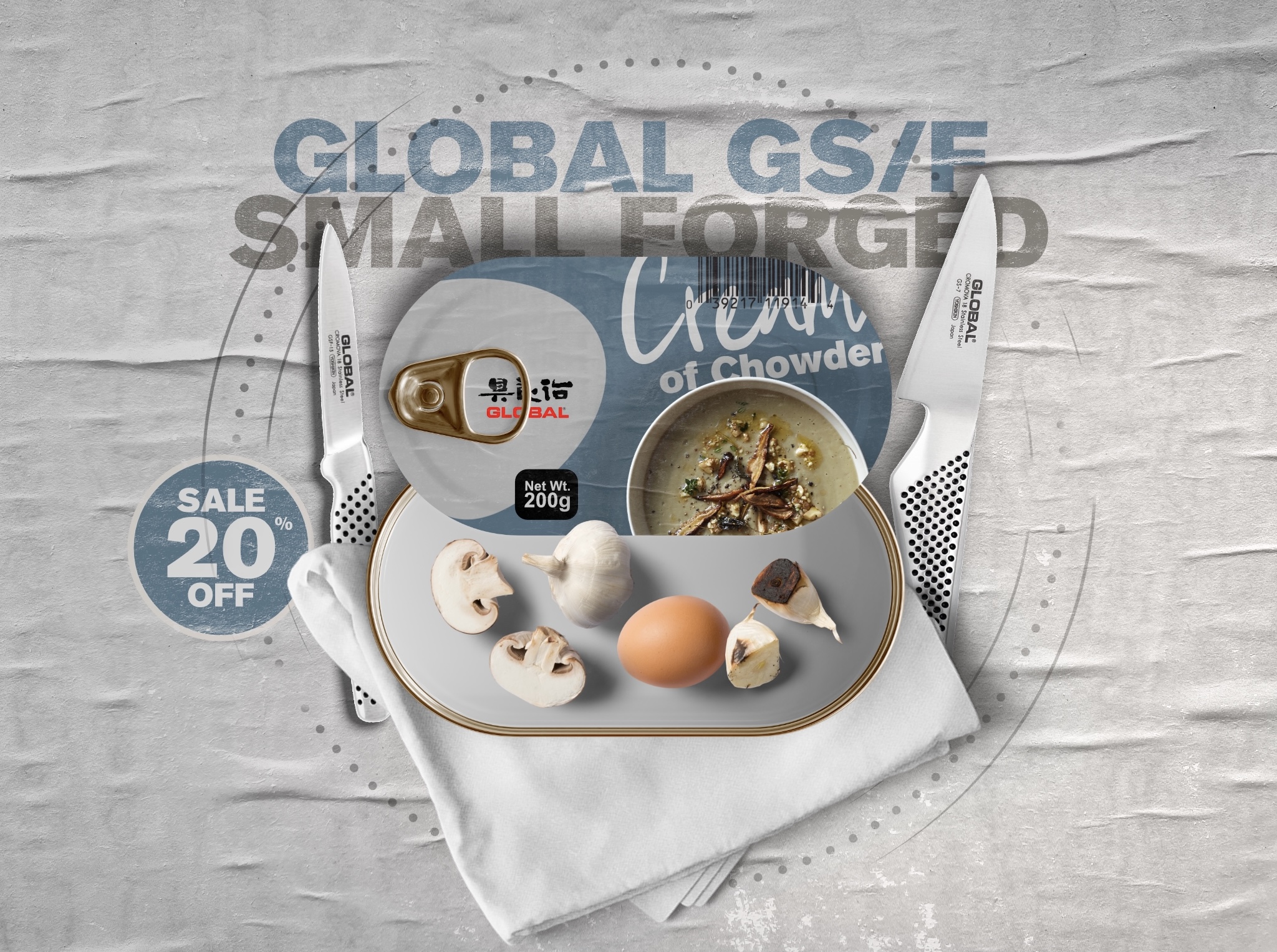 Canned Fodder Global Knives Singapore Cream of Chowder GSF