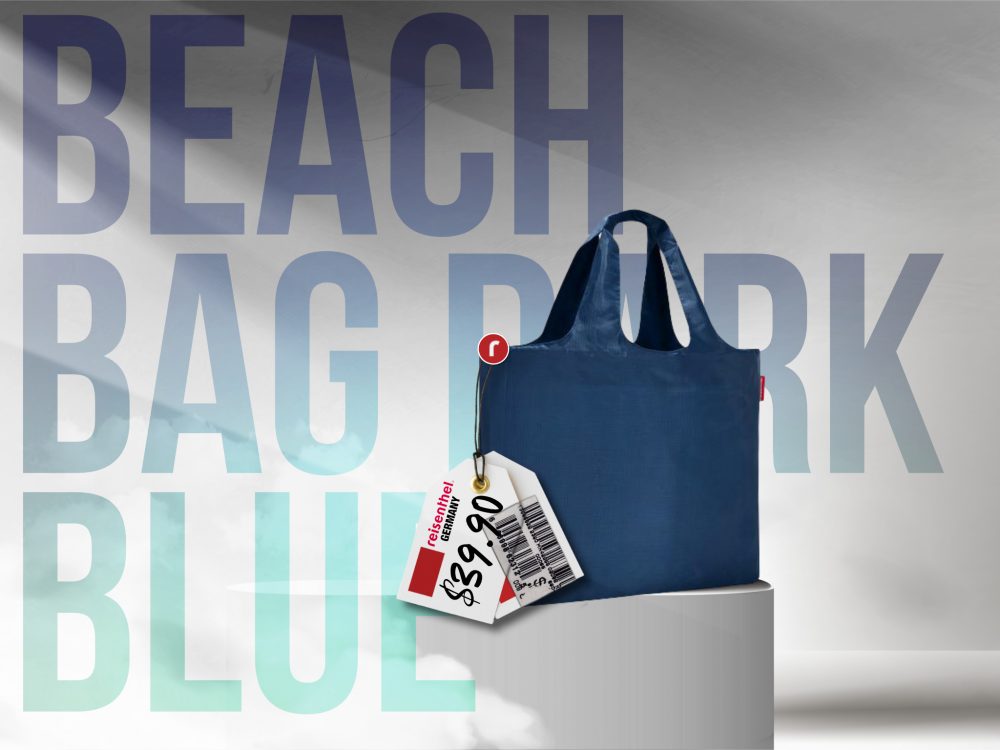 Refraction Reisenthel Singapore Beach Bag Dark Blue