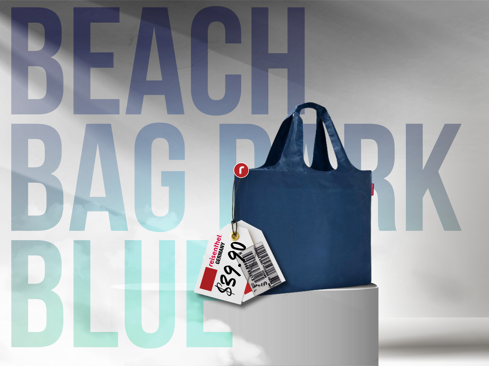 Refraction Reisenthel Singapore Beach Bag Dark Blue
