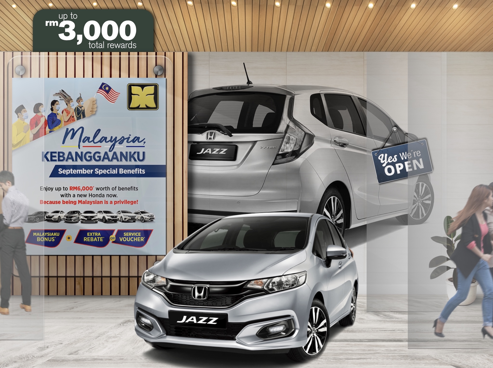 Glass Mirage Yong Ming Motor Honda Malaysia September 2021 Promotion Jazz