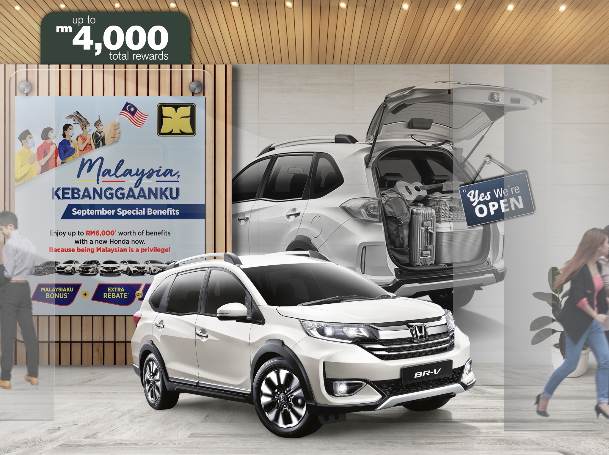 Glass Mirage Yong Ming Motor Honda Malaysia September 2021 Promotion BR-V