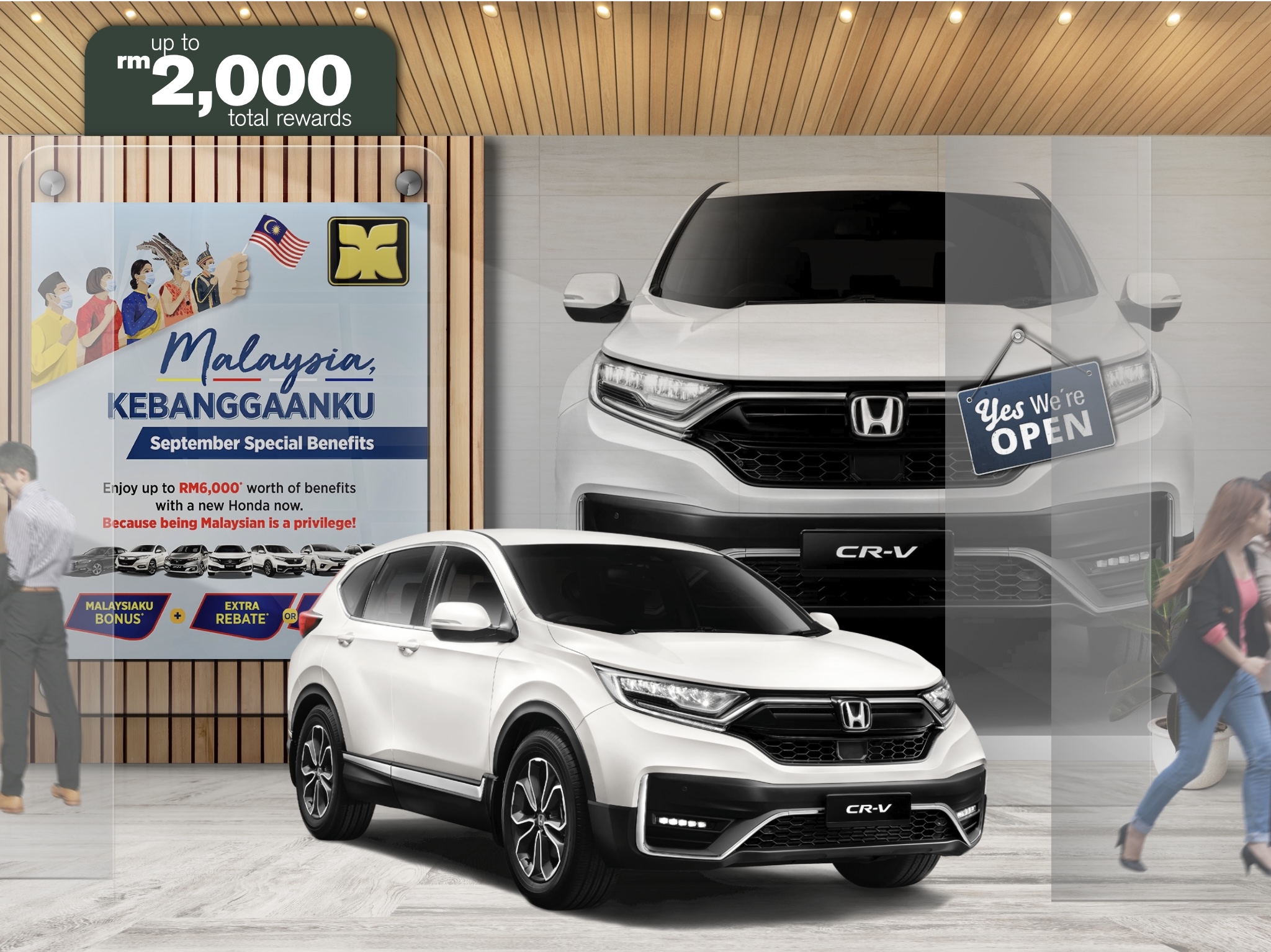 Glass Mirage Yong Ming Motor Honda Malaysia September 2021 Promotion CR-V