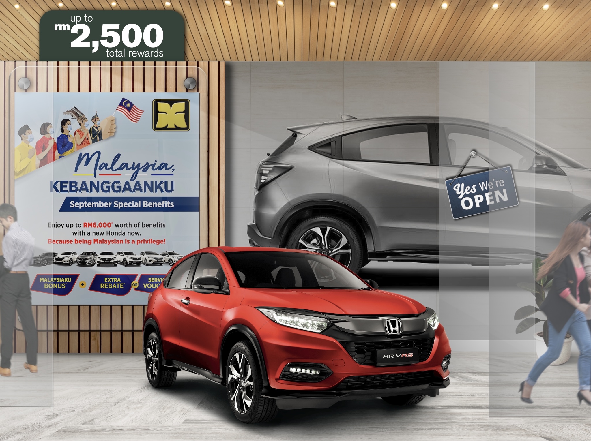 Glass Mirage Yong Ming Motor Honda Malaysia September 2021 Promotion HR-V