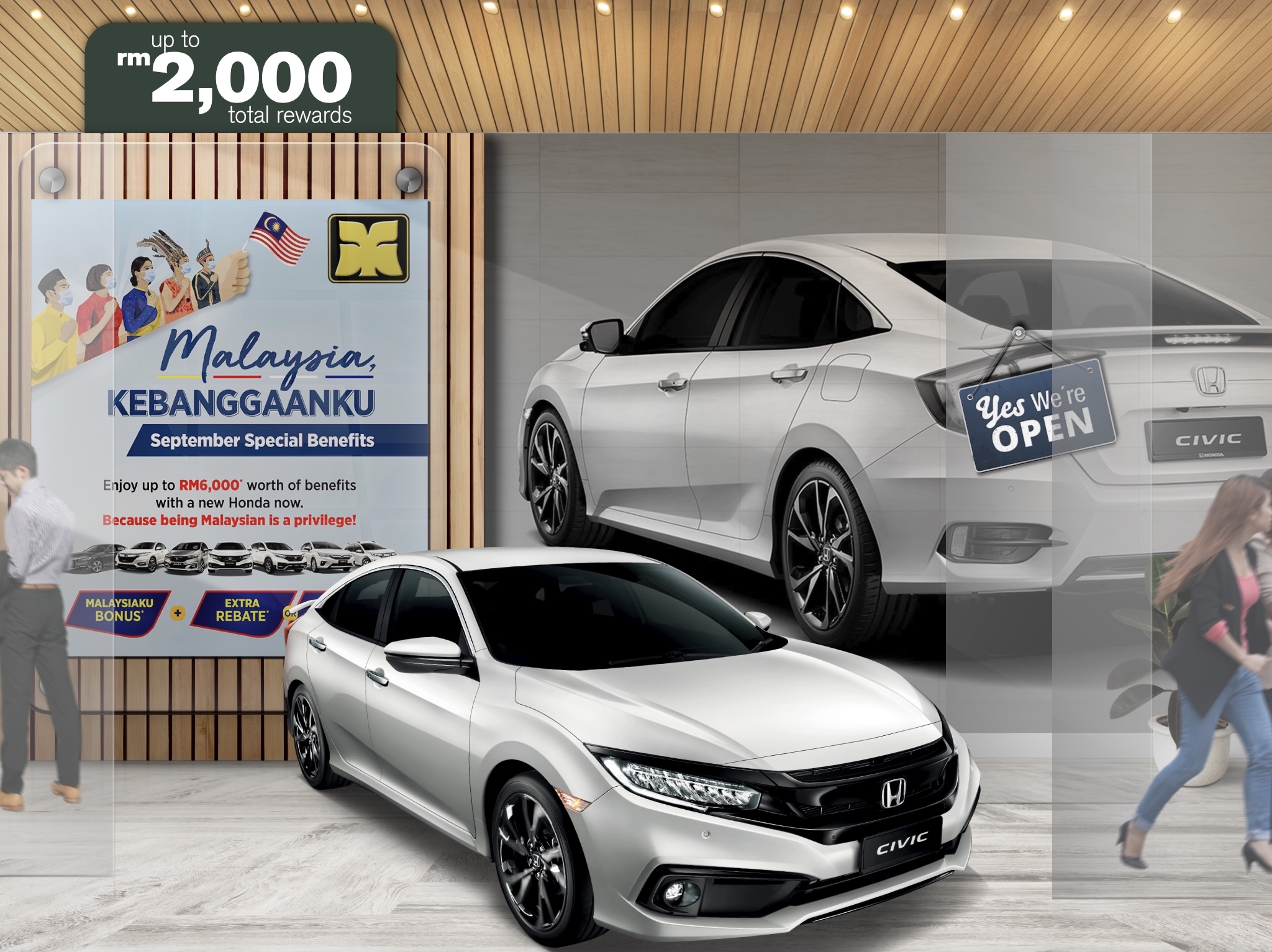 Glass Mirage Yong Ming Motor Honda Malaysia September 2021 Promotion Civic