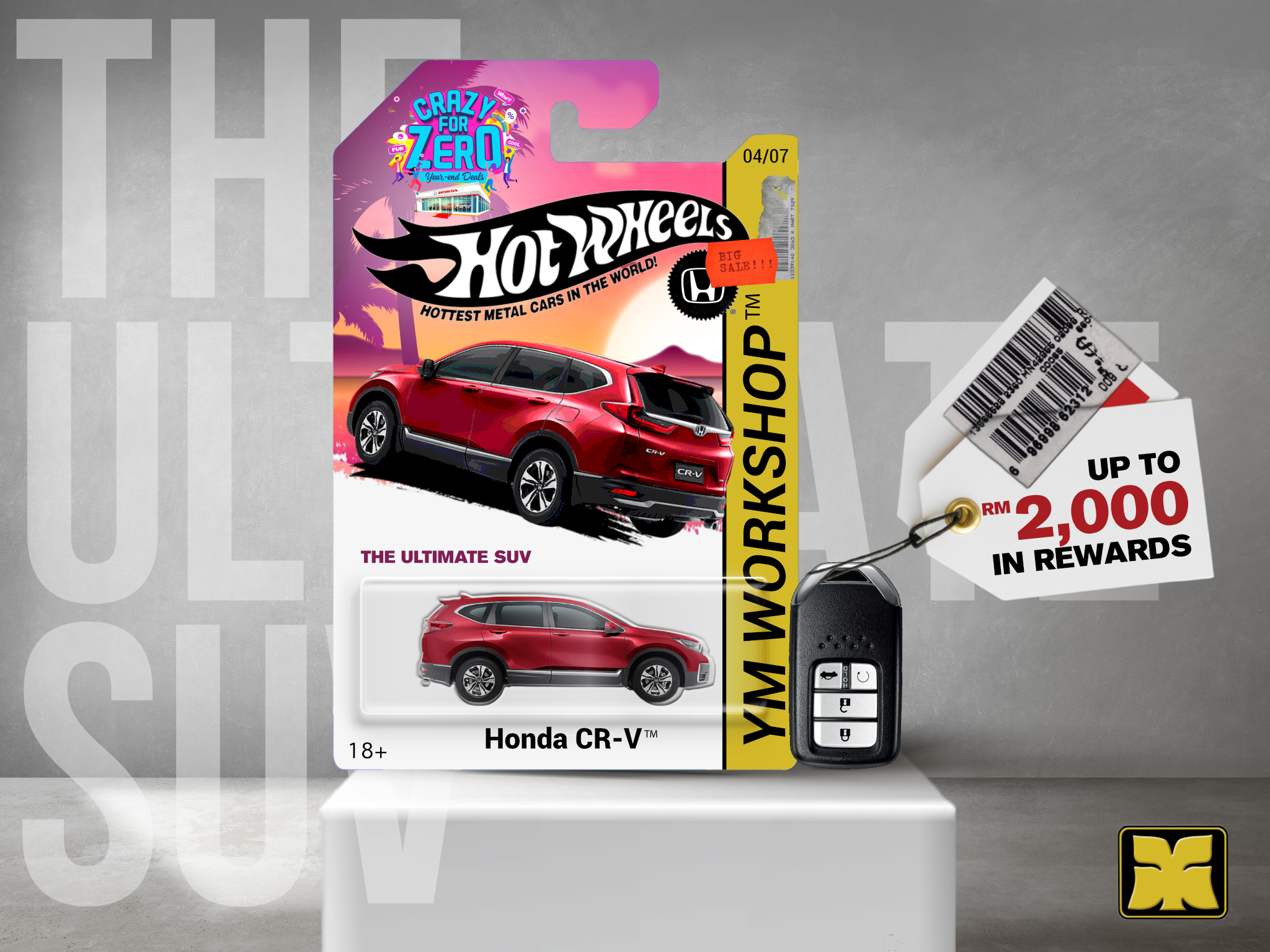 Honda Hot Wheels Yong Ming Motor Honda Malaysia October 2021 Crazy For Zero Promotion C-RV