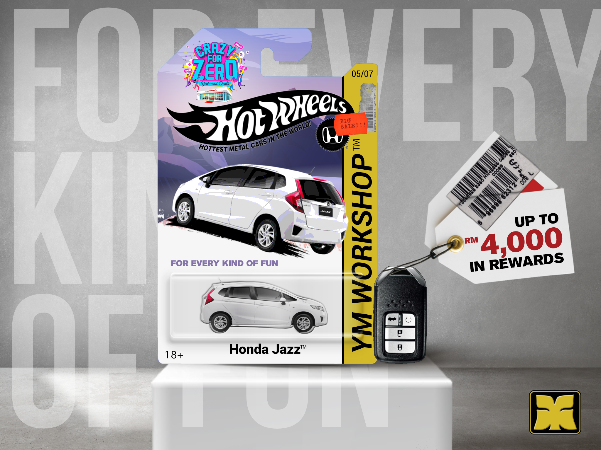 Honda Hot Wheels Yong Ming Motor Honda Malaysia October 2021 Crazy For Zero Promotion Jazz