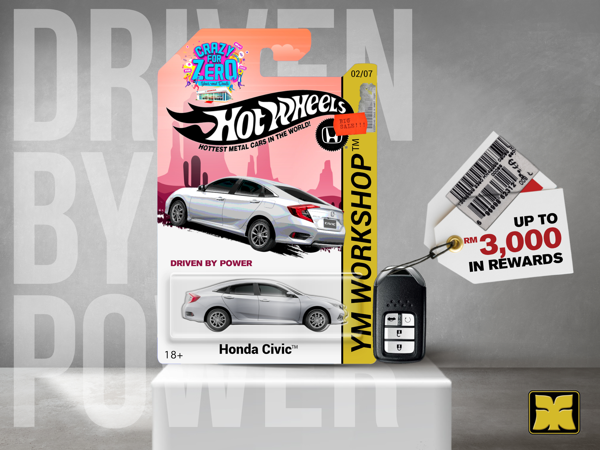 Honda Hot Wheels Yong Ming Motor Honda Malaysia October 2021 Crazy For Zero Promotion Civic