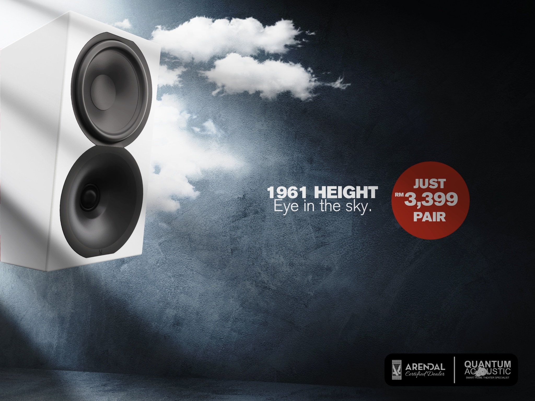 Eye in the Sky Quantum Acoustic AV Malaysia Arendal Sound 1961 Height Speakers Eye in the sky.