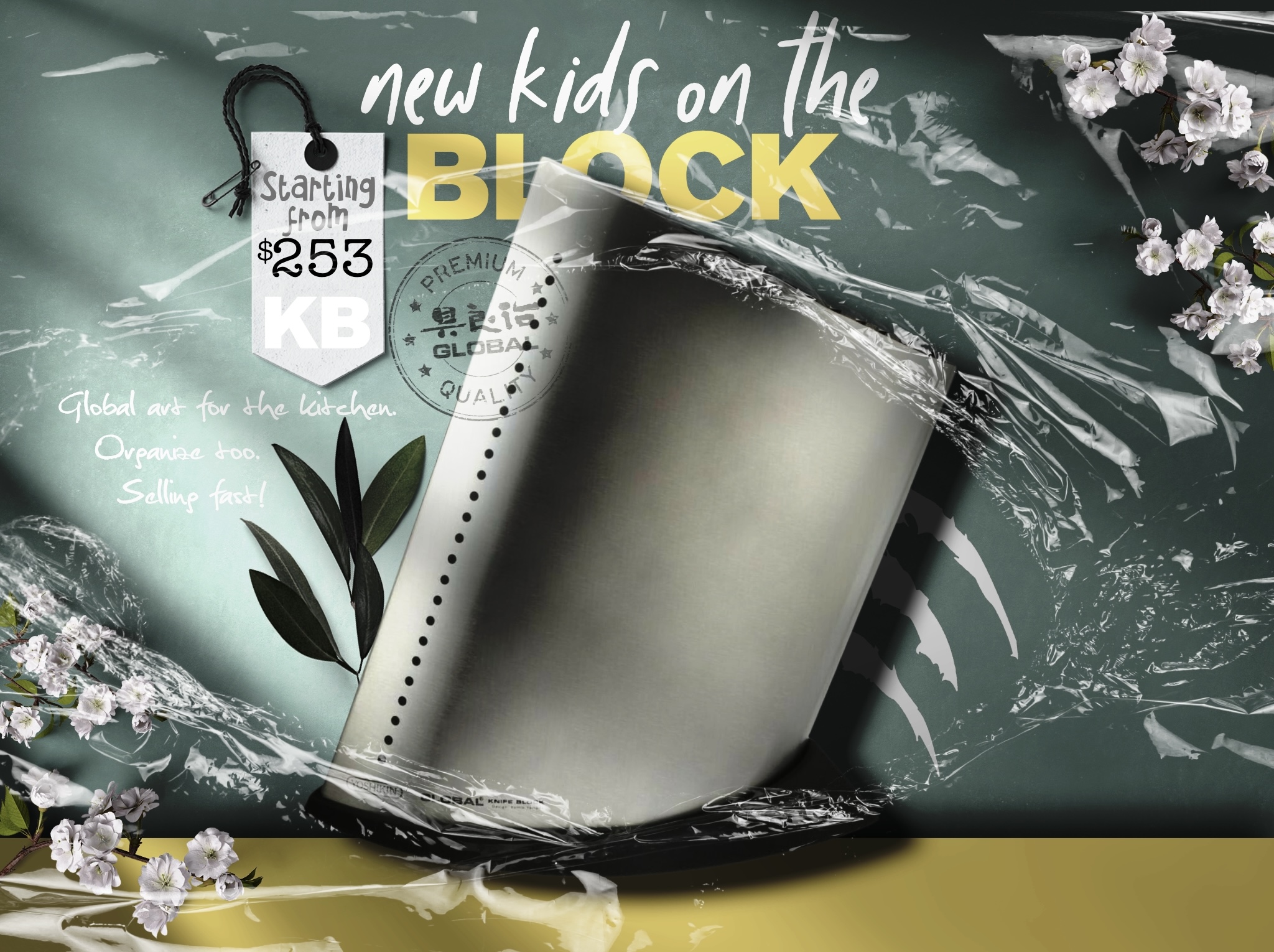 Break of Dawn Global Knives Singapore Knife Block