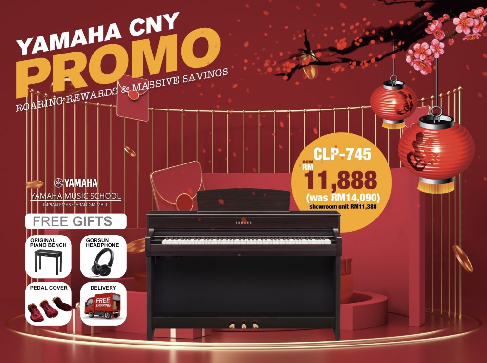 Roaring Rewards Yamaha Music School Impian Emas Paradigm Mall JB CNY 2022 Promotion CLP-745