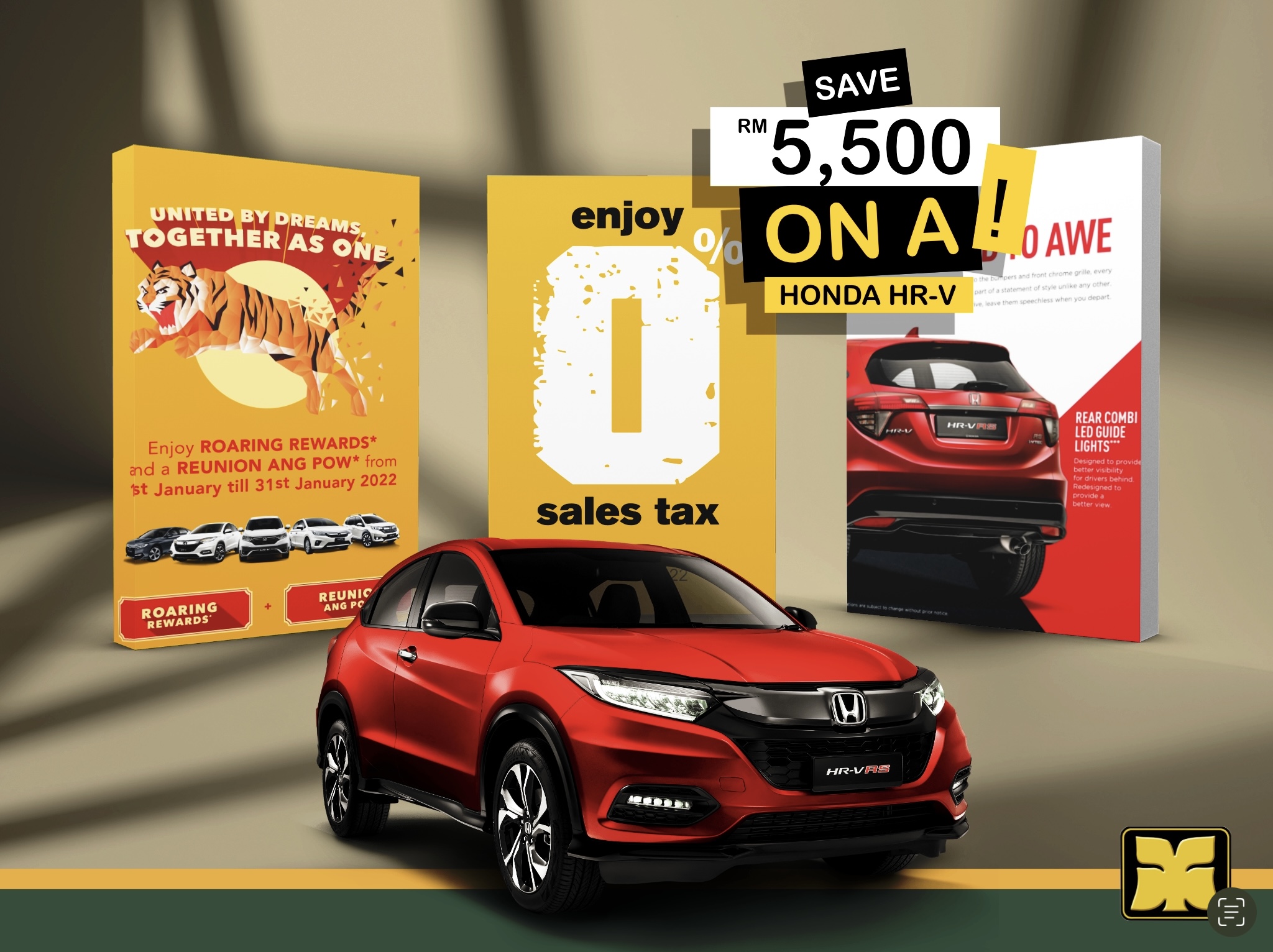 Chapter One Yong Ming Motor Honda Malaysia January 2022 Roaring Rewards Promotion HR-V