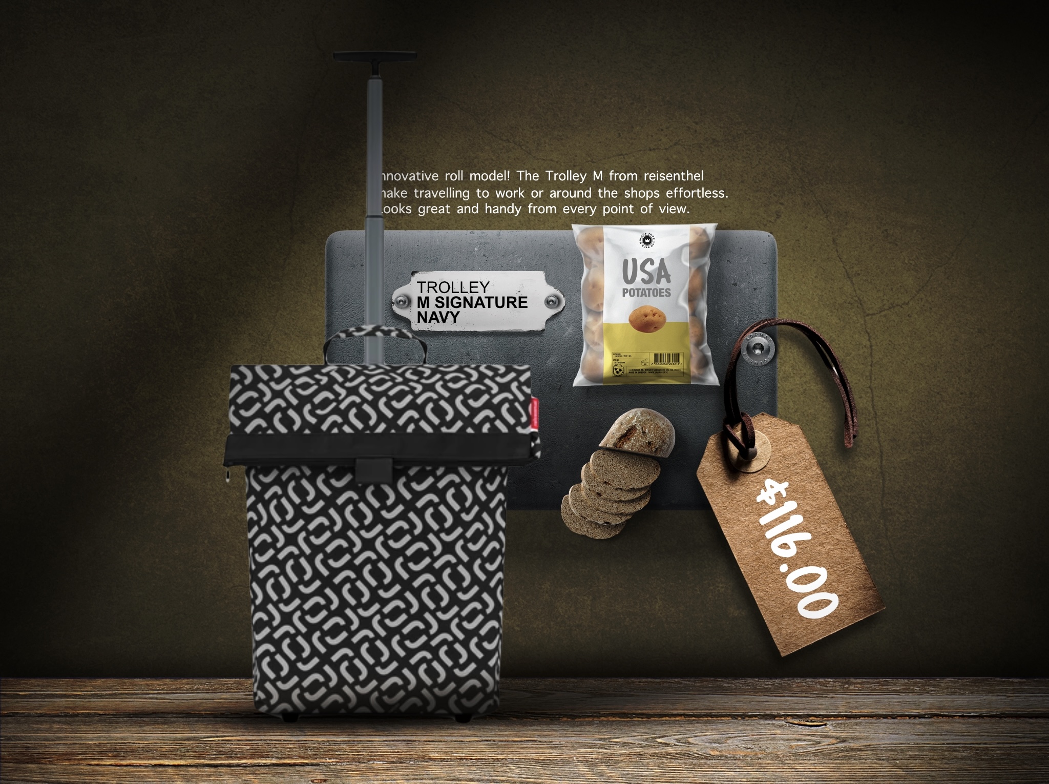 Signature Series Reisenthel Singapore Trolley M Signature Black