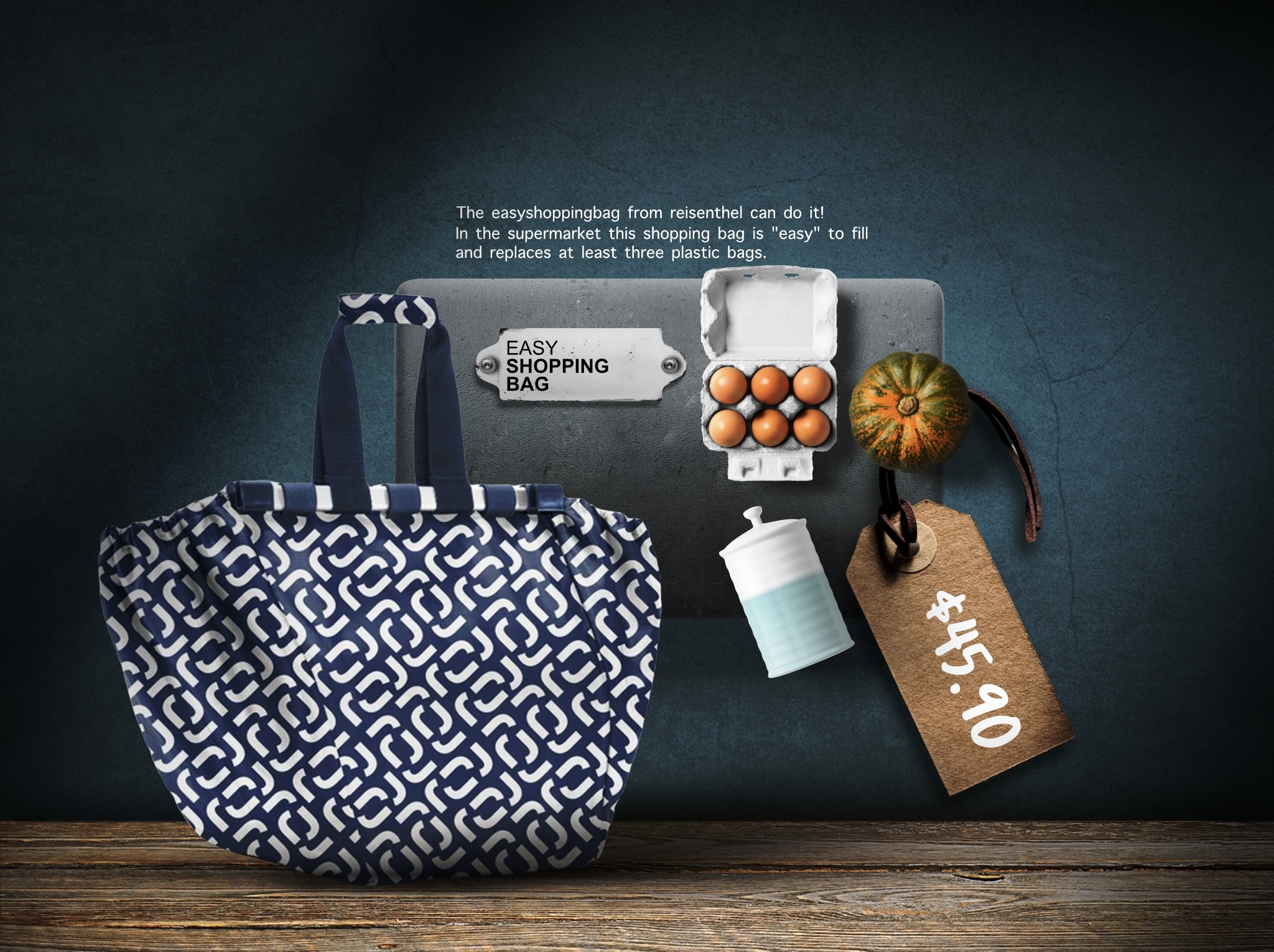 Signature Series Reisenthel Singapore EasyShoppingBag Signature Navy