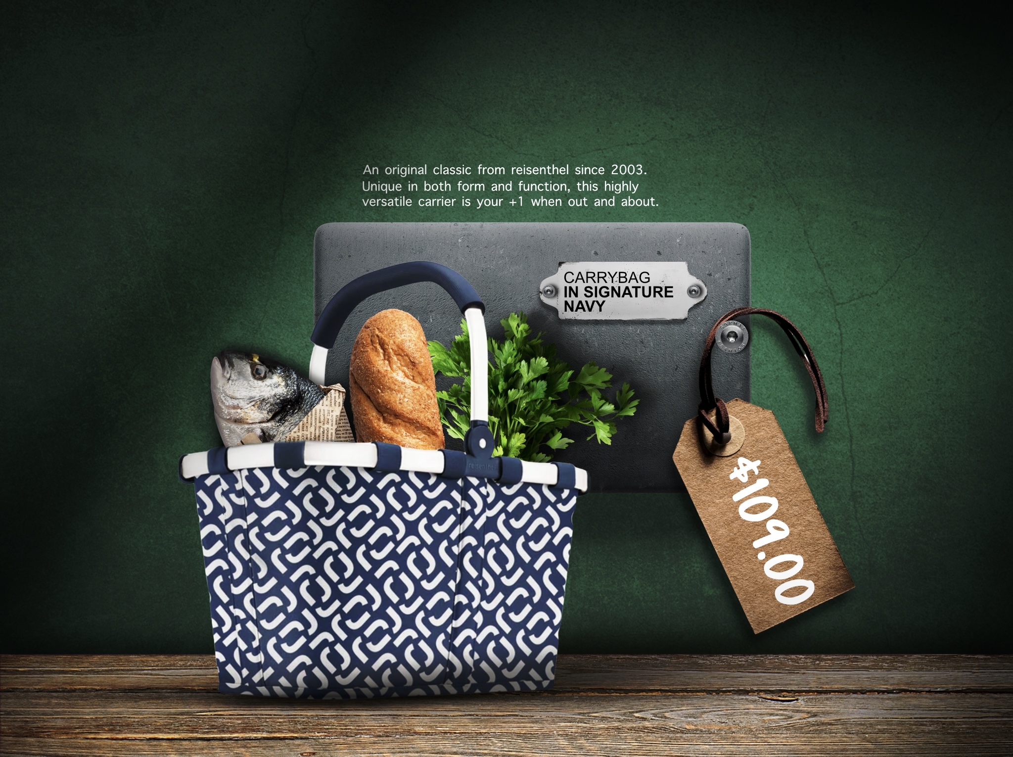 Signature Series Reisenthel Singapore Carrybag Signature Navy