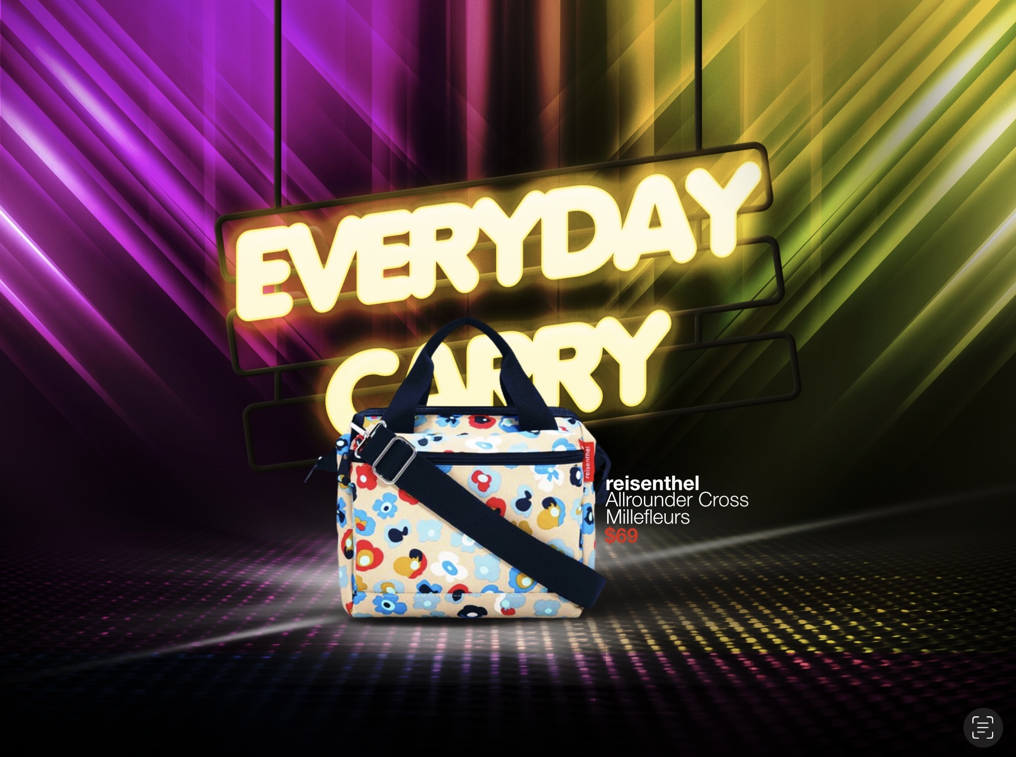 Grocery on Wheels Reisenthel Singapore Allrounder Cross Millefleurs