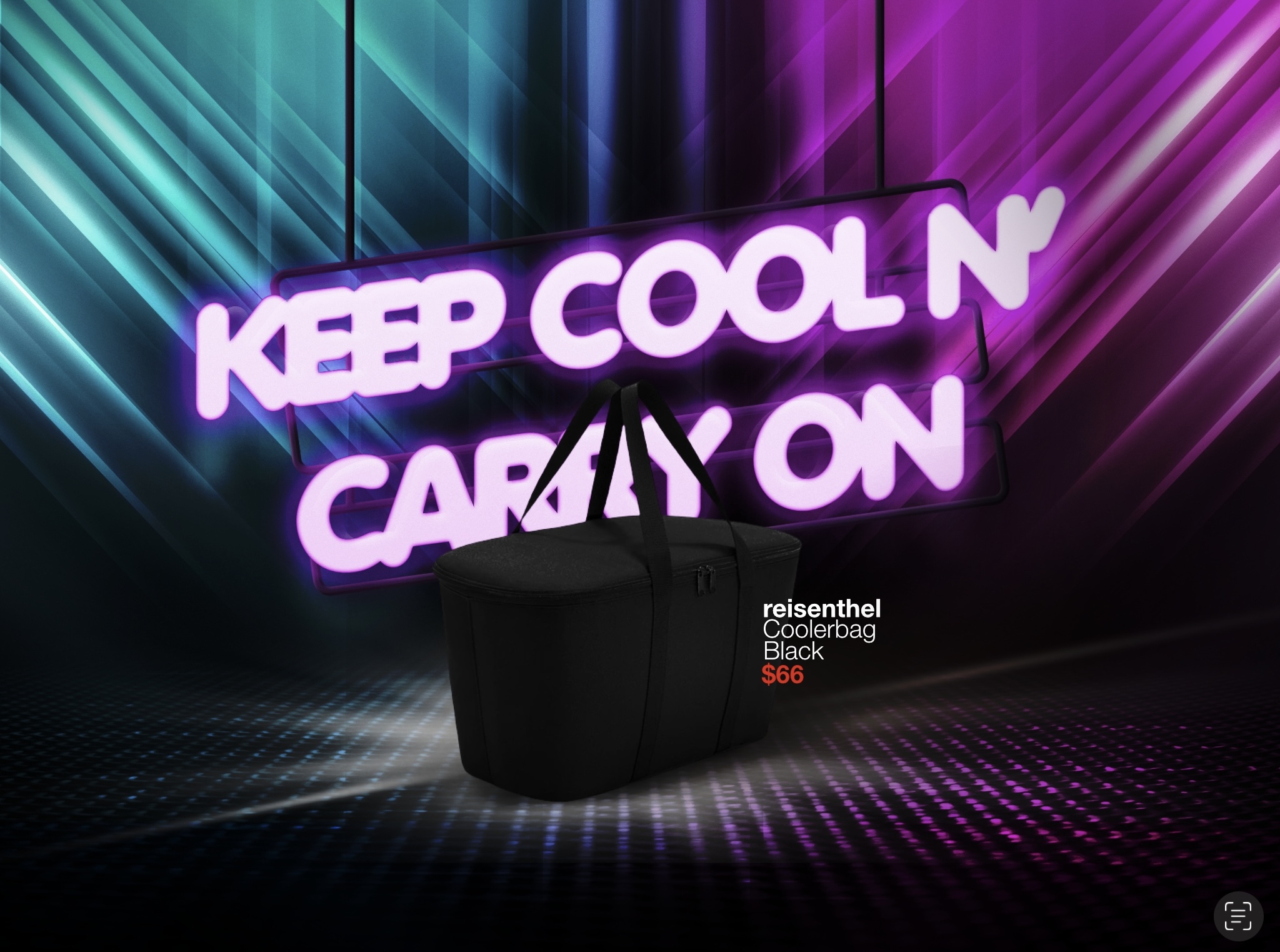 Grocery on Wheels Reisenthel Singapore Coolerbag Black