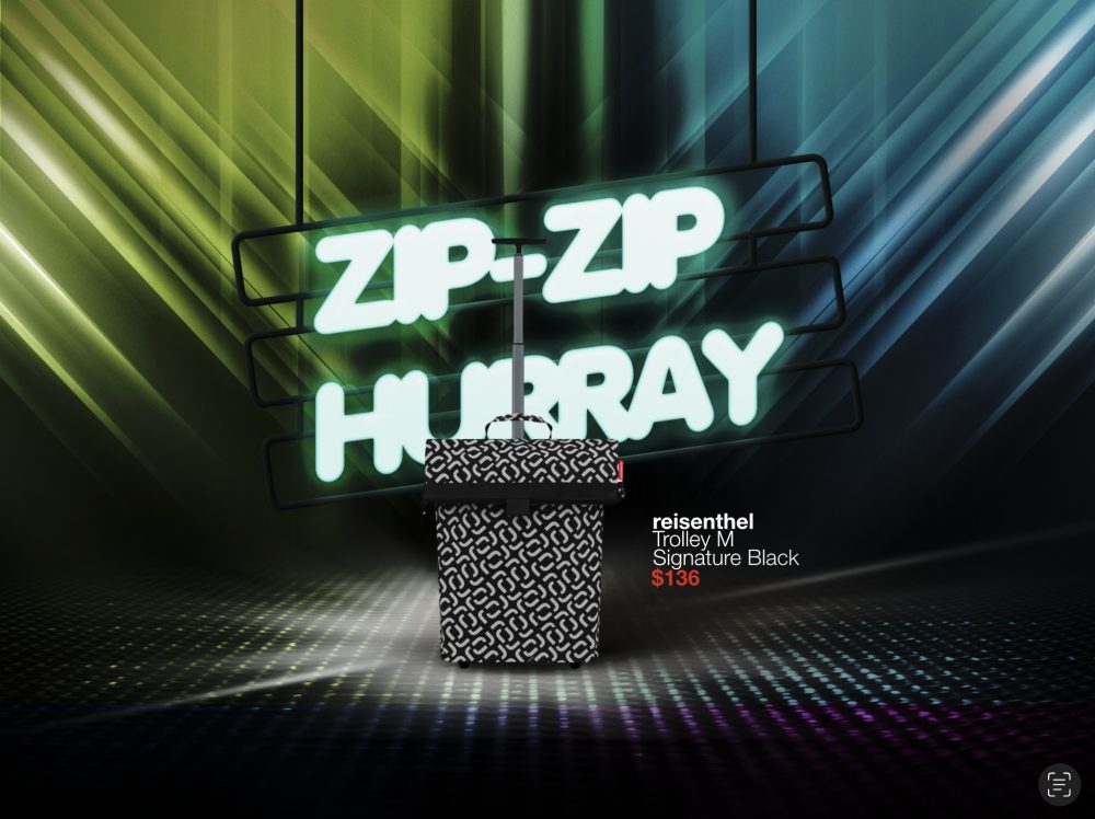 Grocery on Wheels Reisenthel Singapore Trolley M Signature Black