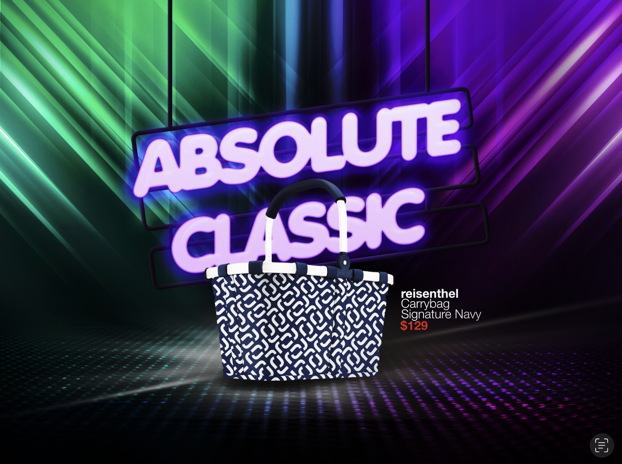 Grocery on Wheels Reisenthel Singapore Carrybag Signature Navy