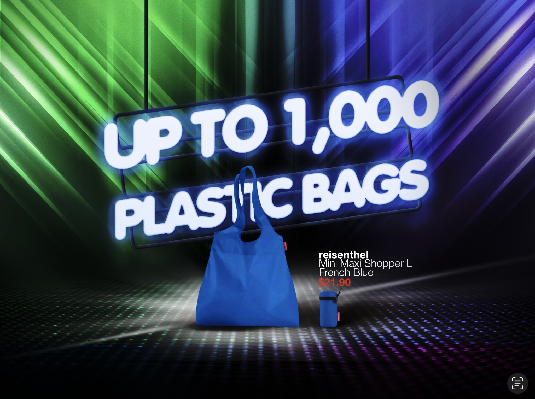 Grocery on Wheels Reisenthel Singapore Mini Maxi Shopper L French Blue