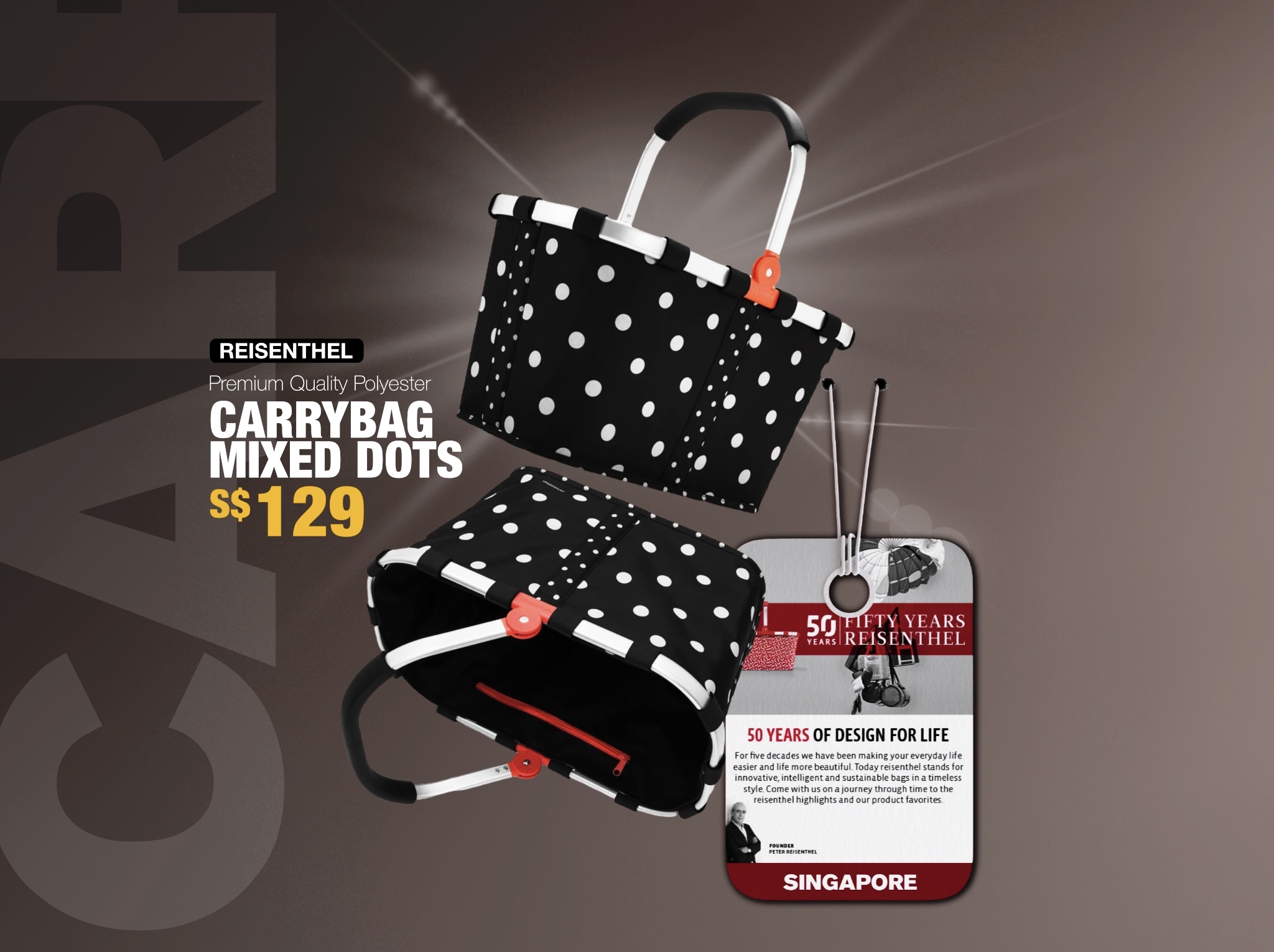 Design for Life Reisenthel Singapore Carrybag Mixed Dots