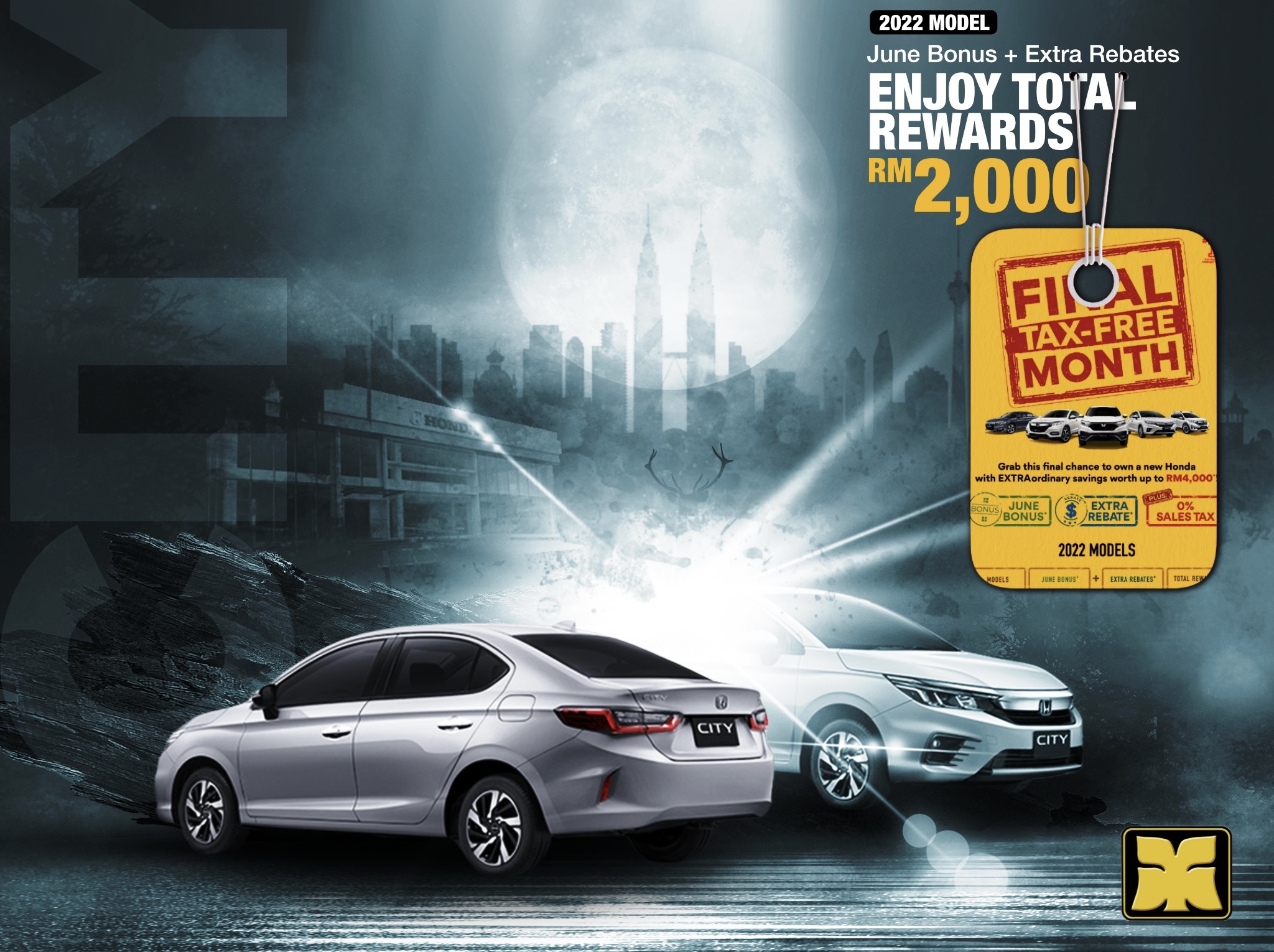Antler & Trunk Yong Ming Honda Malaysia June 2022 Promotion Honda City