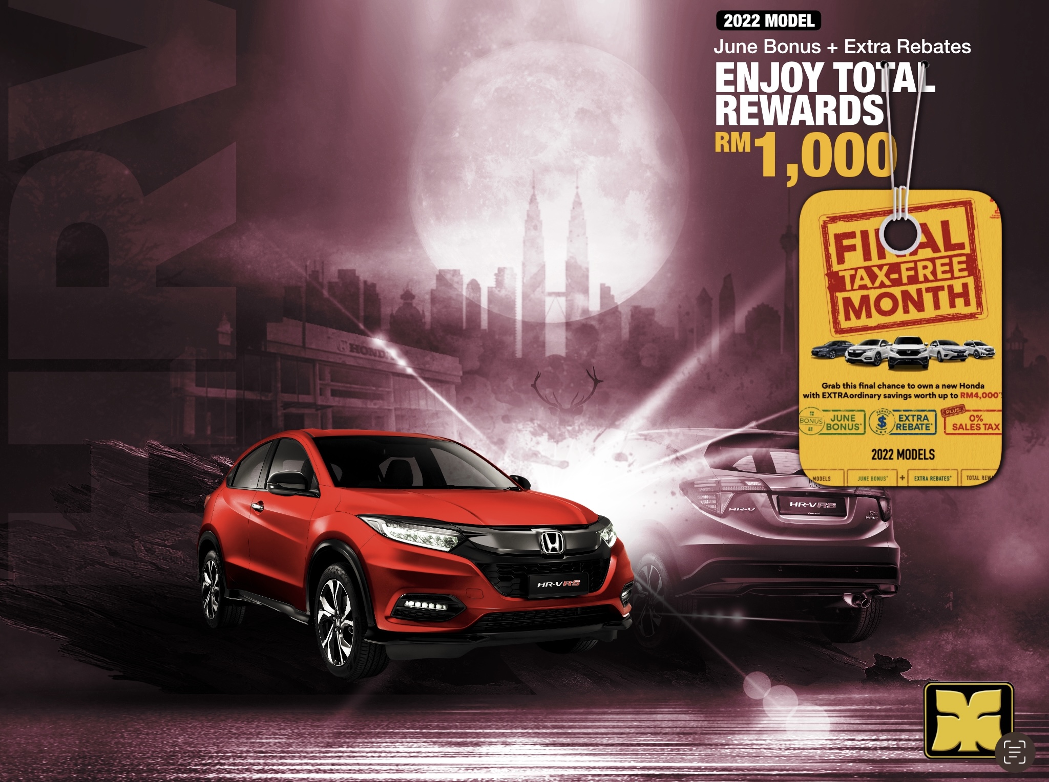 Antler & Trunk Yong Ming Honda Malaysia June 2022 Promotion Honda HRV