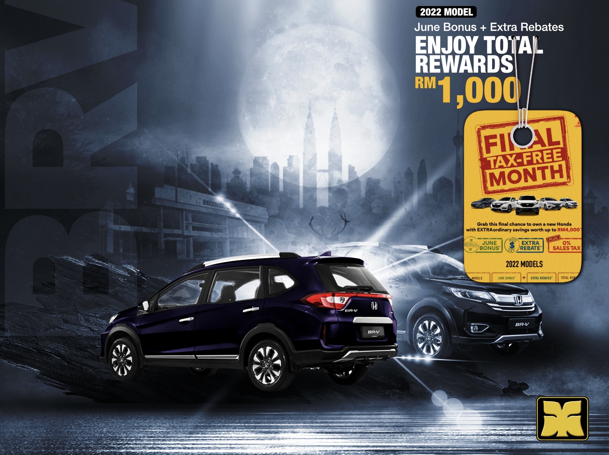 Antler & Trunk Yong Ming Honda Malaysia June 2022 Promotion Honda BRV