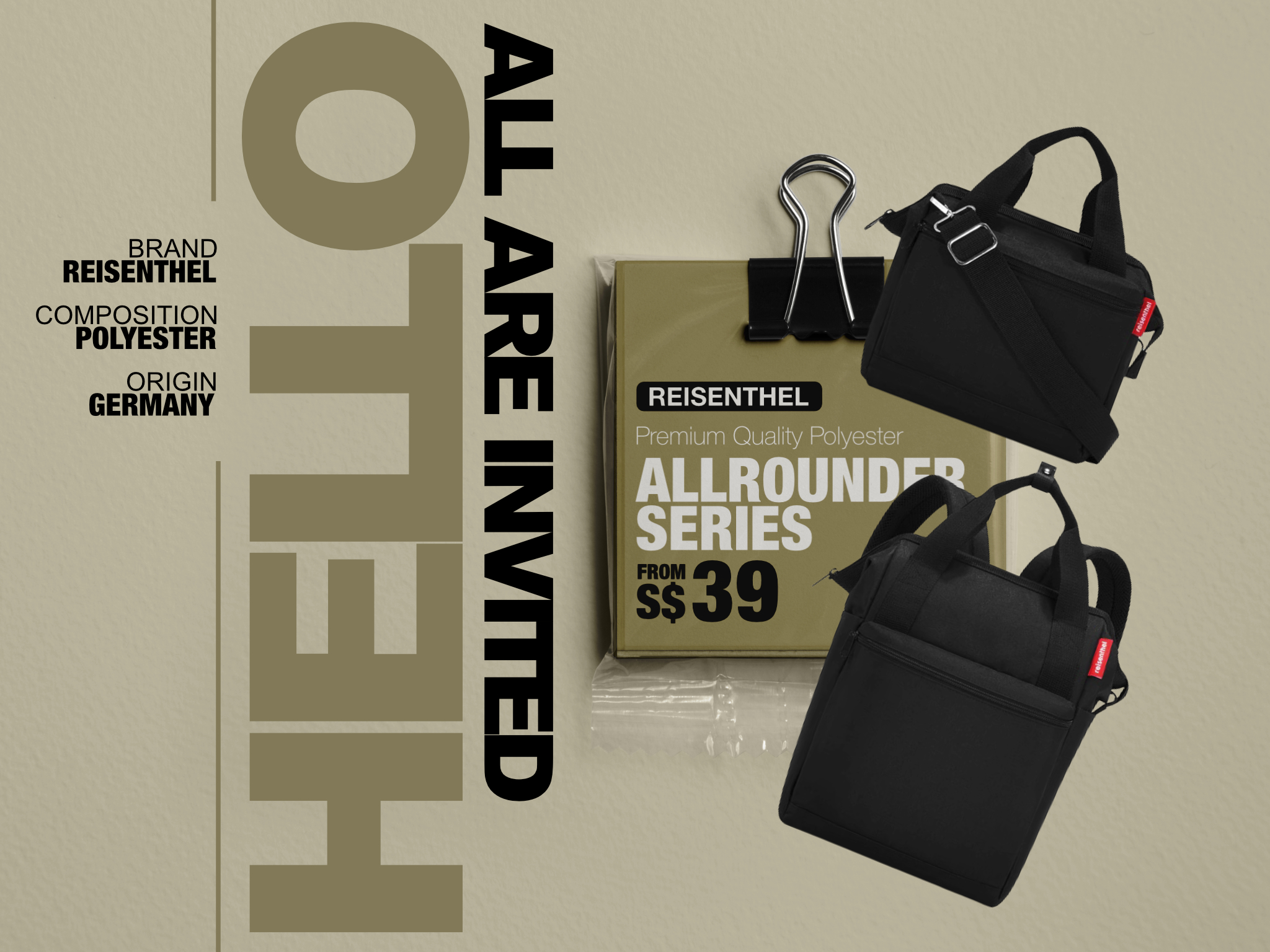 Unwrapped Reisenthel Singapore Allrounder Series