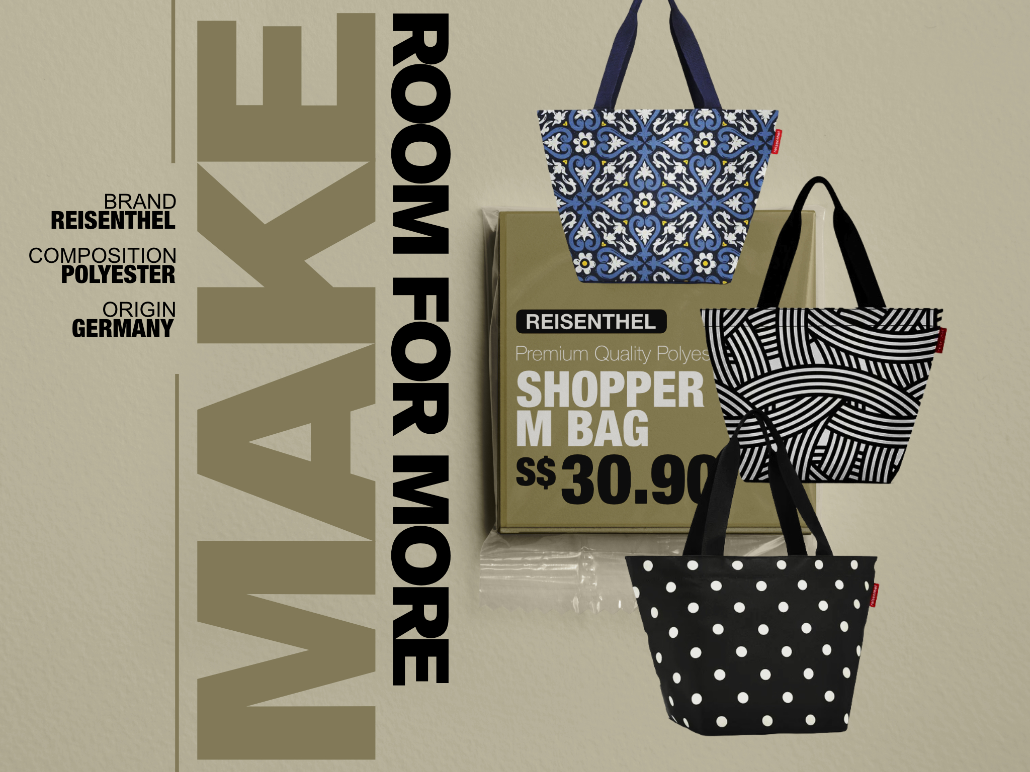 Unwrapped Reisenthel Singapore Shopper M