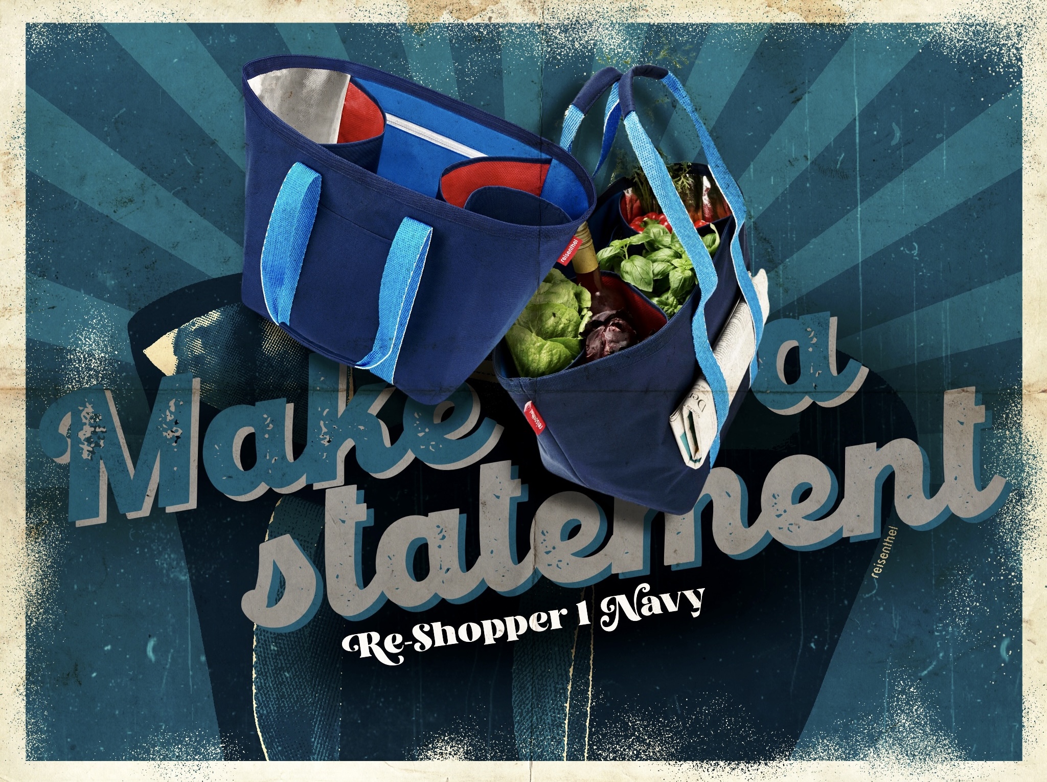 Statement Piece Reisenthel Singapore Re-Shopper Navy