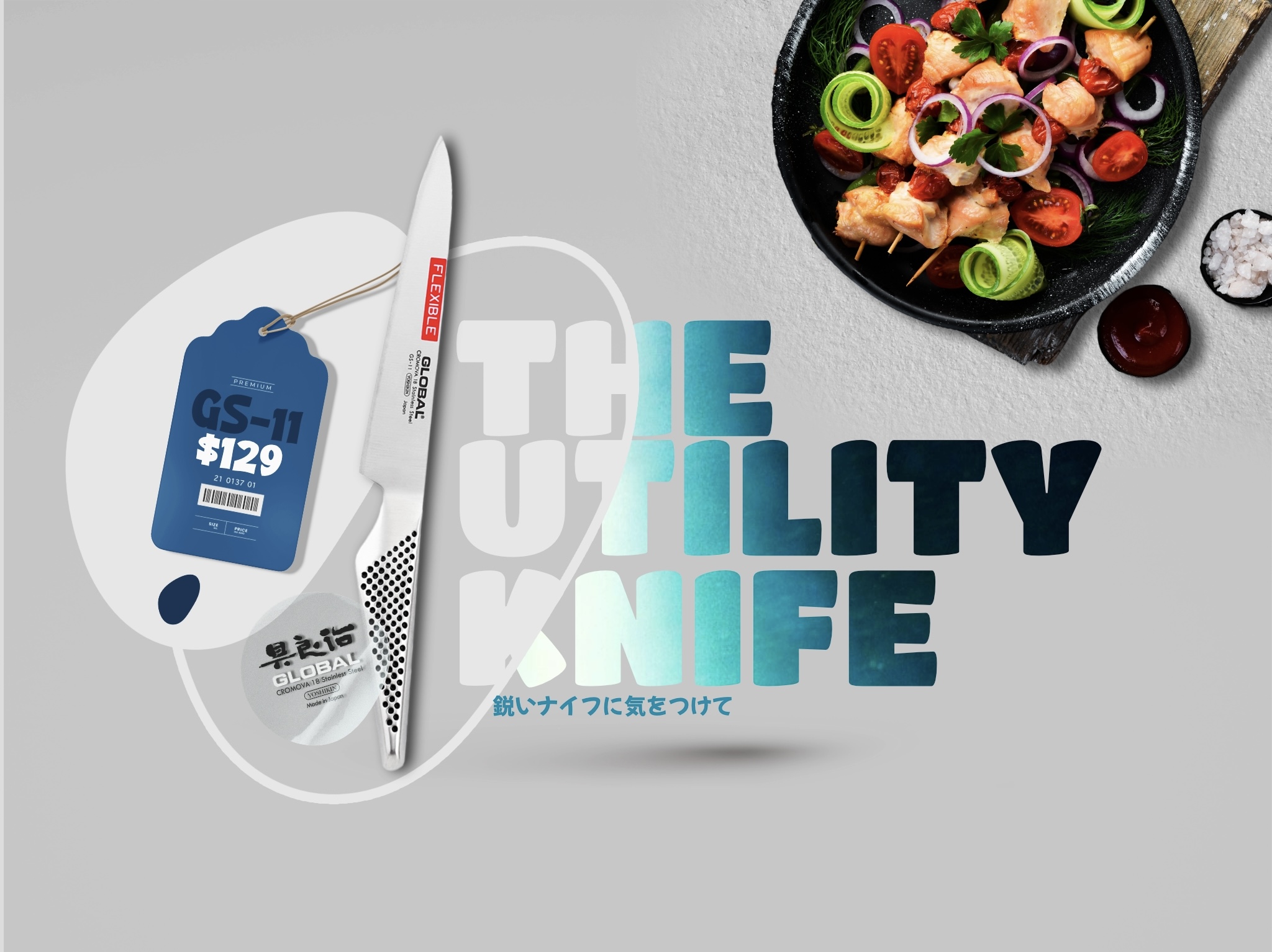 Fancy Feast Global Knives Singapore The Utility Knife Chef GS-11