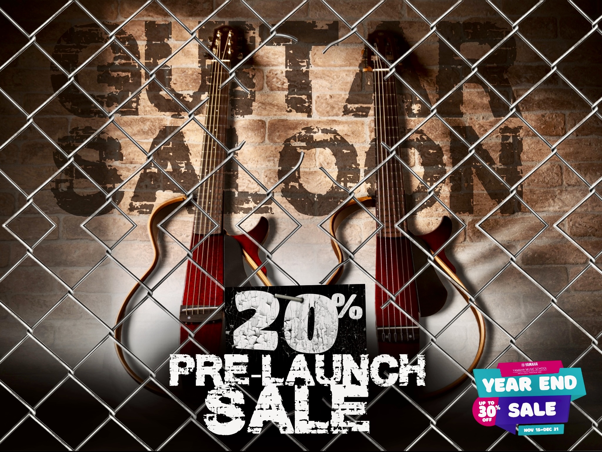 Guitar Saloon YES Yamaha Year End Sale 2022 Impian Emas Paradigm Mall Johor Guitar Saloon