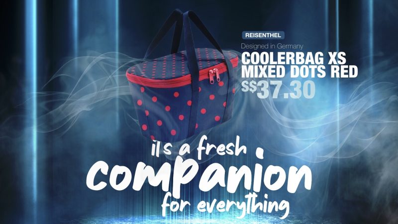 Prescription Reisenthel Singapore Coolerbag XS Mixed Dots Red