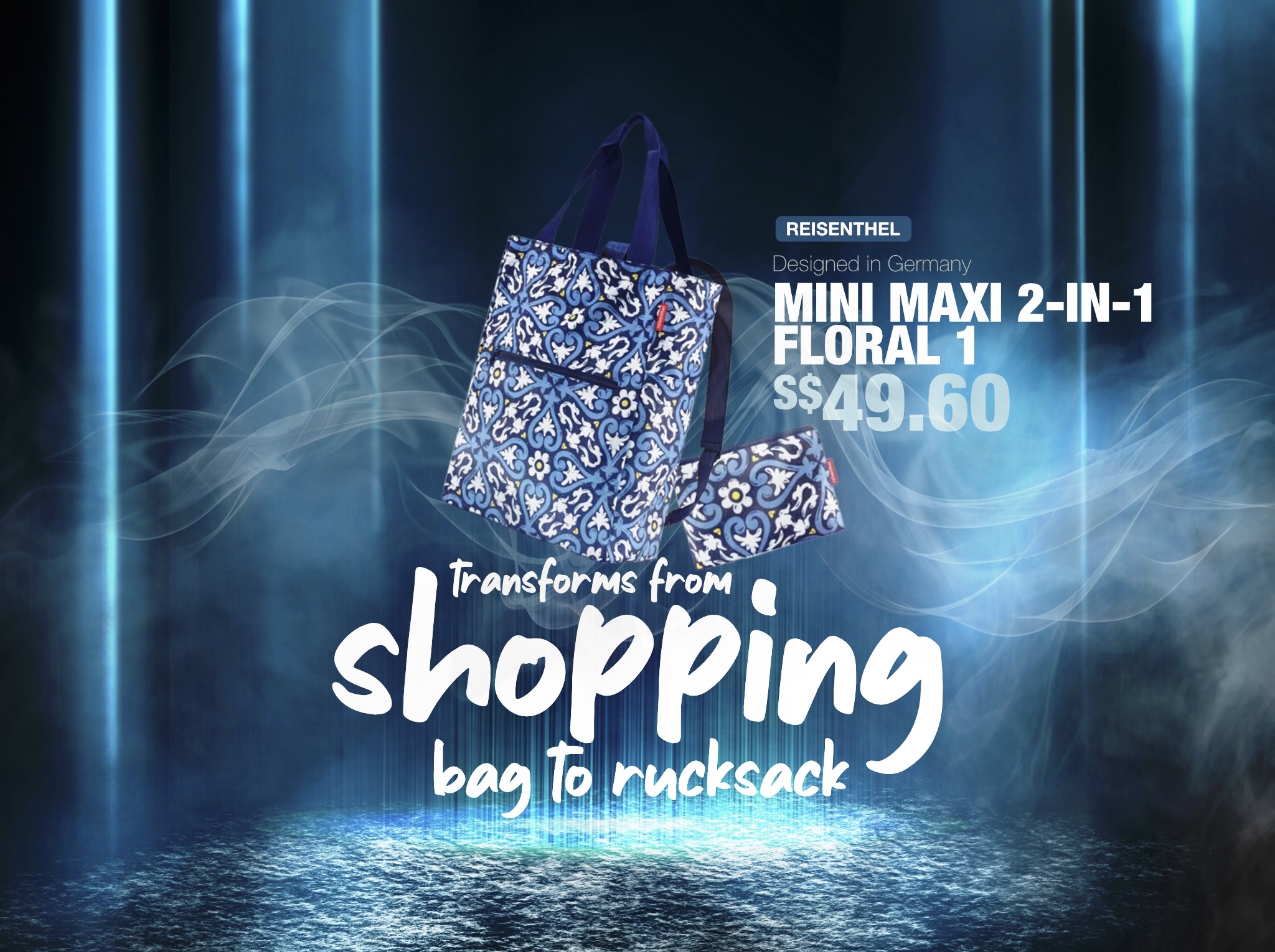 Prescription Reisenthel Singapore Mini Maxi 2-in-1 Floral 1